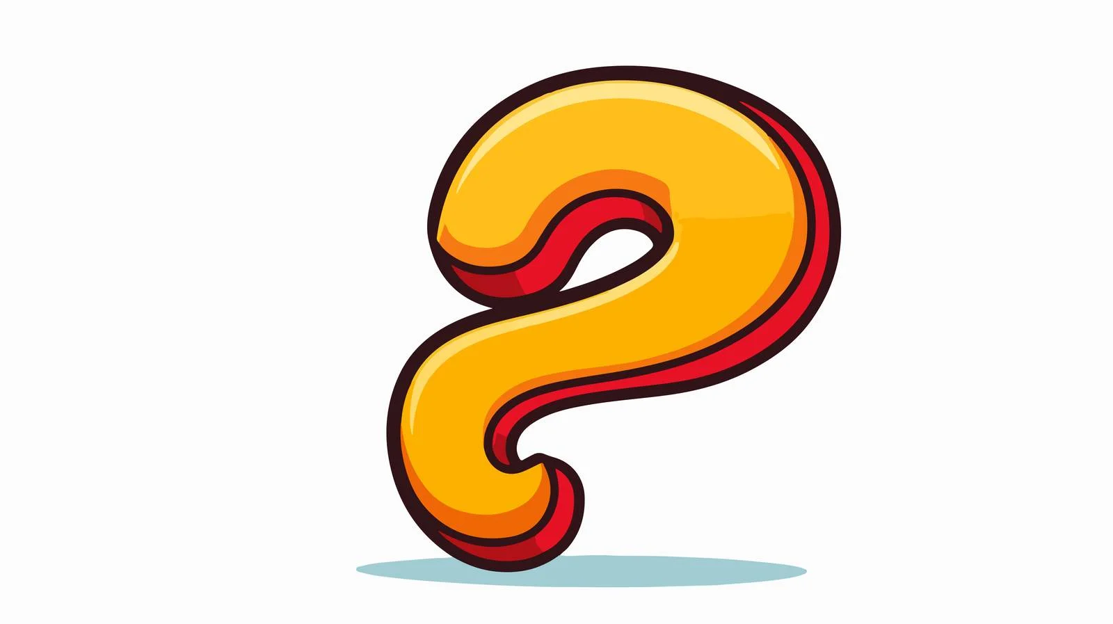 Hand-drawn Cartoon Question Mark Vector Illustration — free download from Dotvec