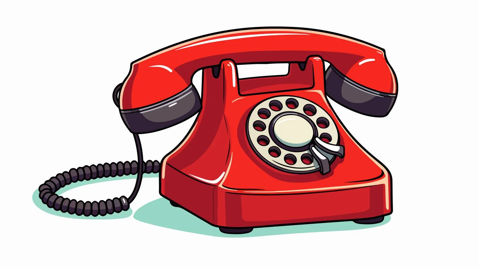 Telephone Ringing Cartoon Illustration — free download from Dotvec