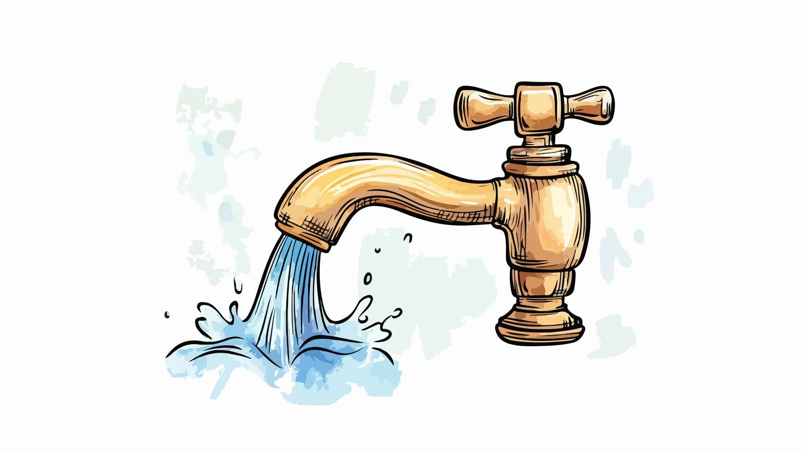 Illustration of Running Faucet — free download from Dotvec