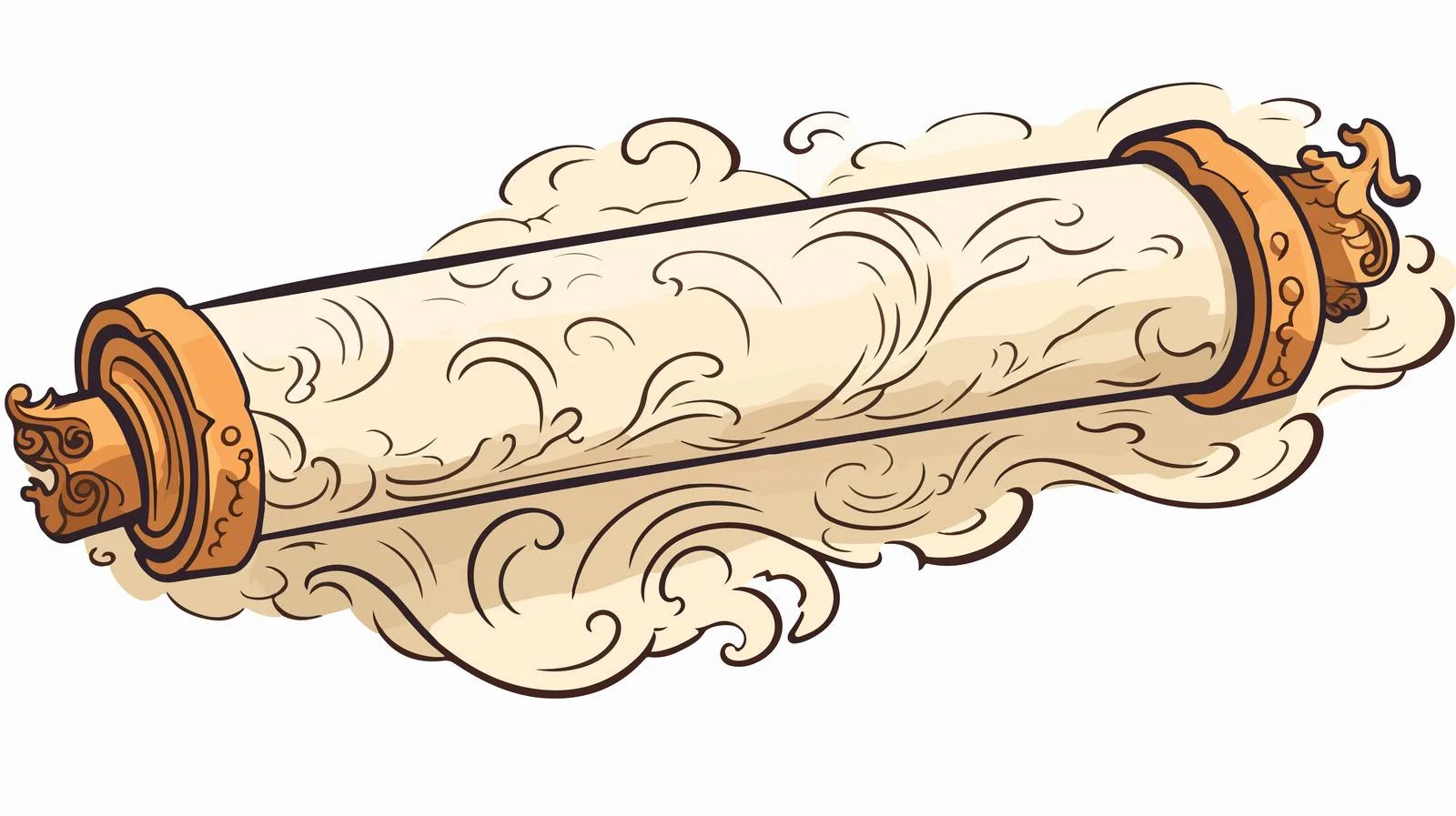 Cartoon Scroll Vector Illustration — free download from Dotvec