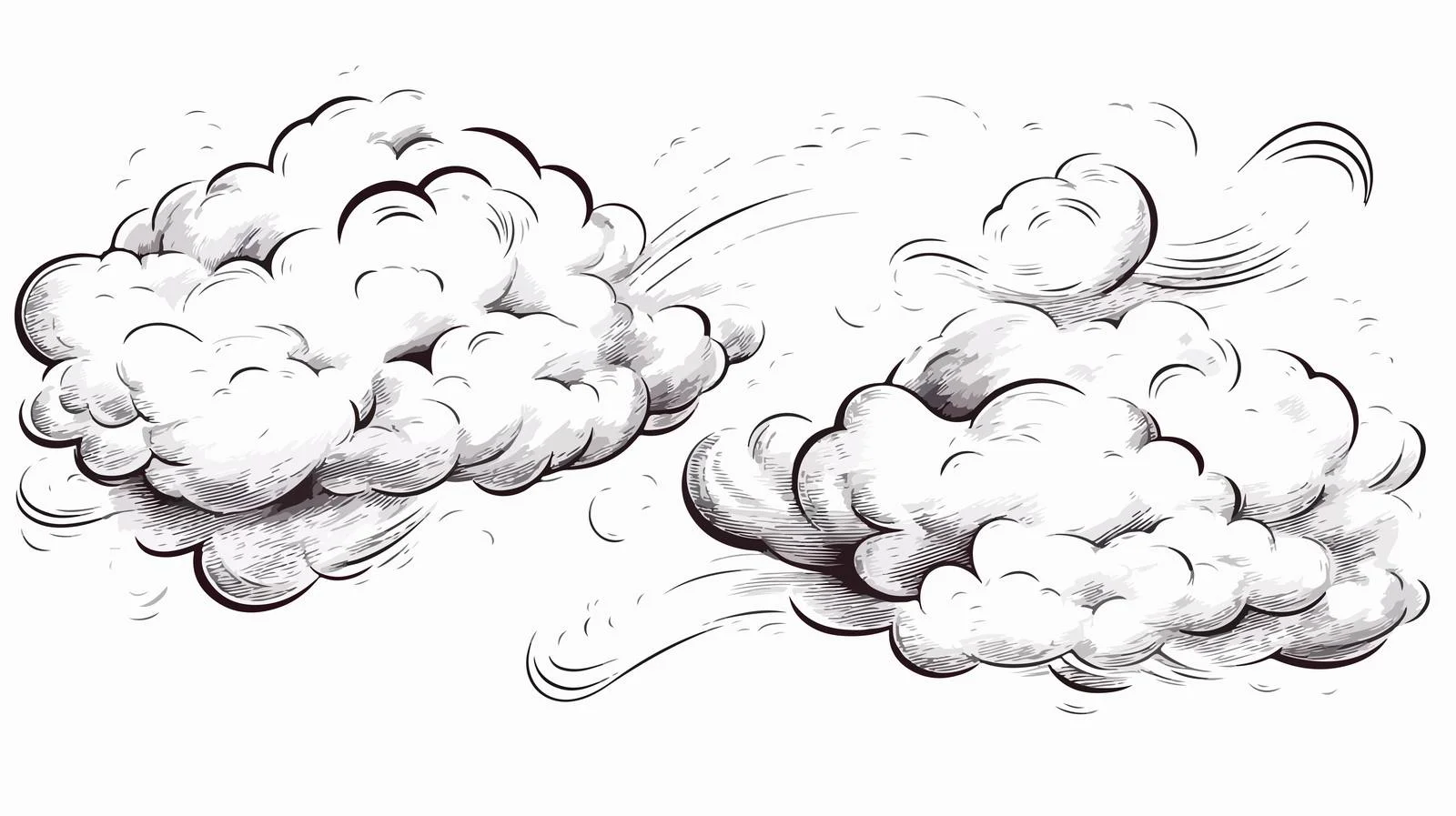 Cartoon Smoke Clouds for Car Vector — free download from Dotvec
