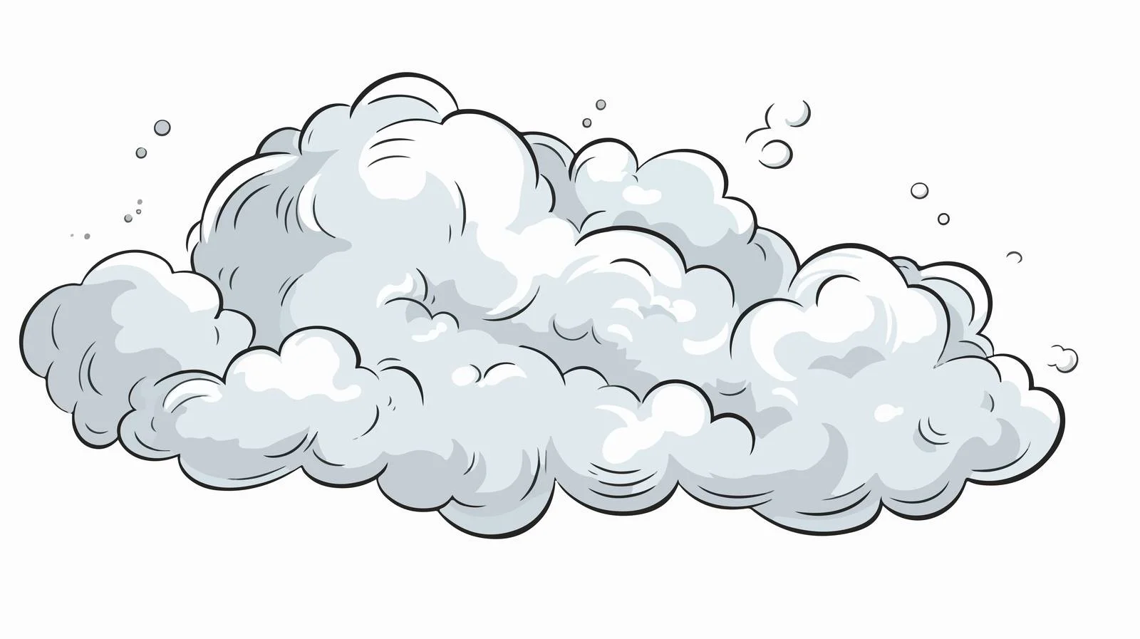 Cartoon Smoke Clouds Vector Illustration — free download from Dotvec