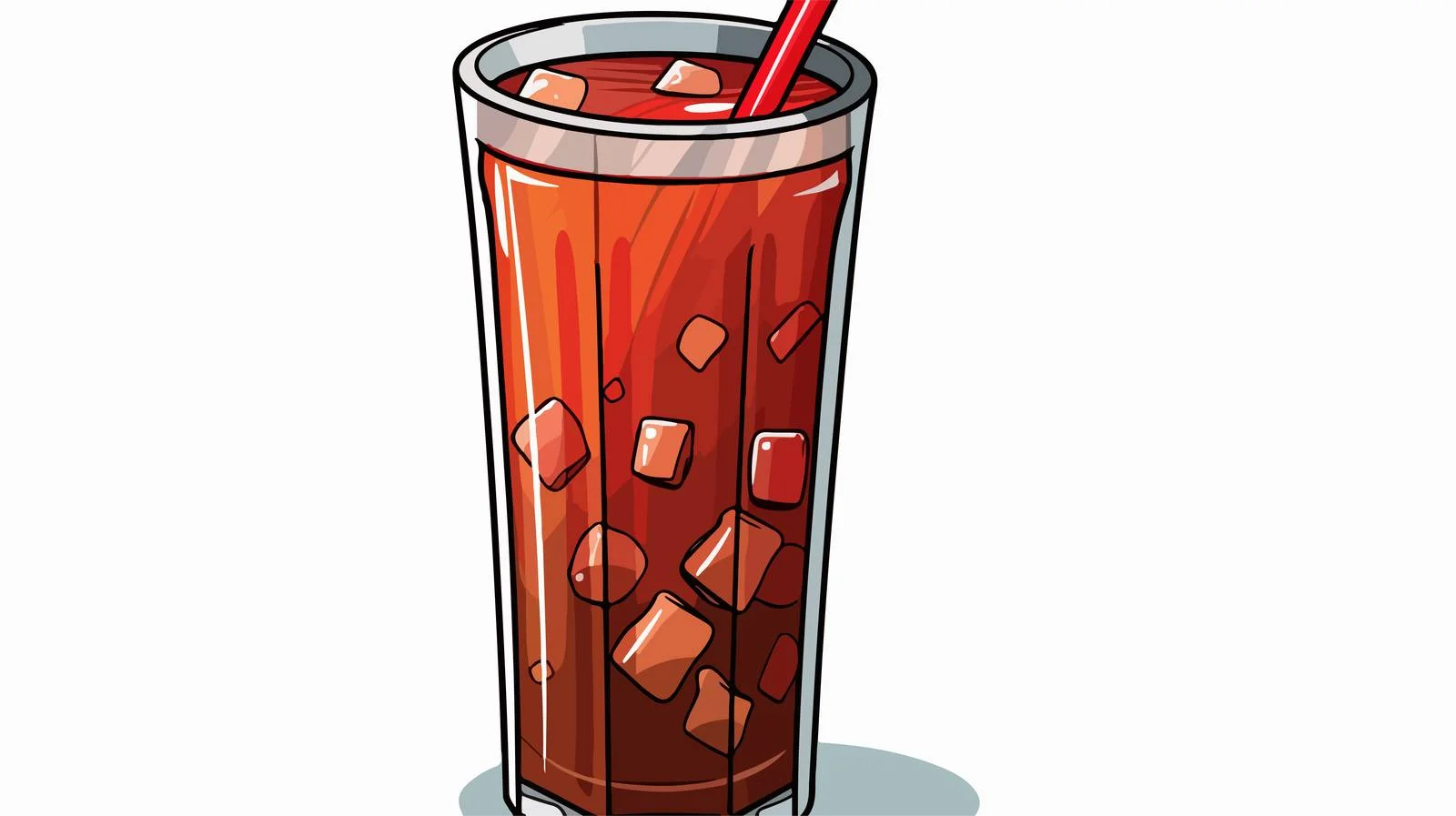 Colorful Soda Drink Cartoon Illustration — free download from Dotvec