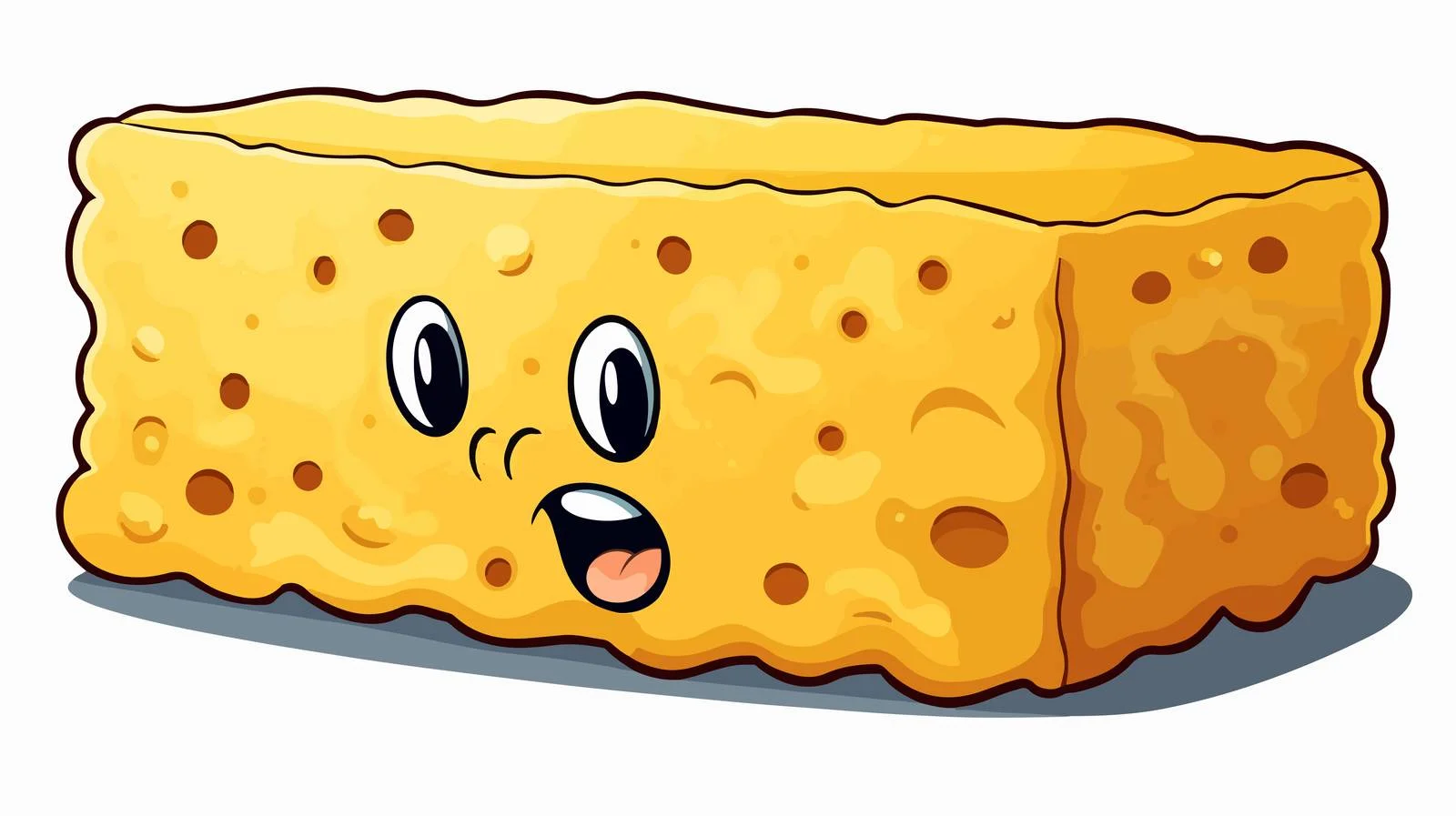 Cheerful Sponge Vector Illustration — free download from Dotvec