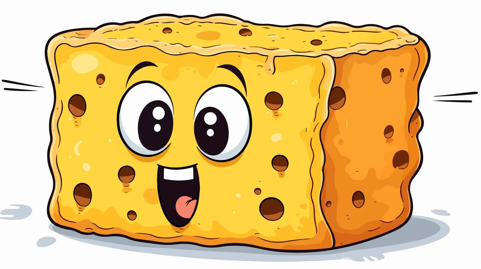 Cartoon Sponge Stock Vector Illustration — free download from Dotvec