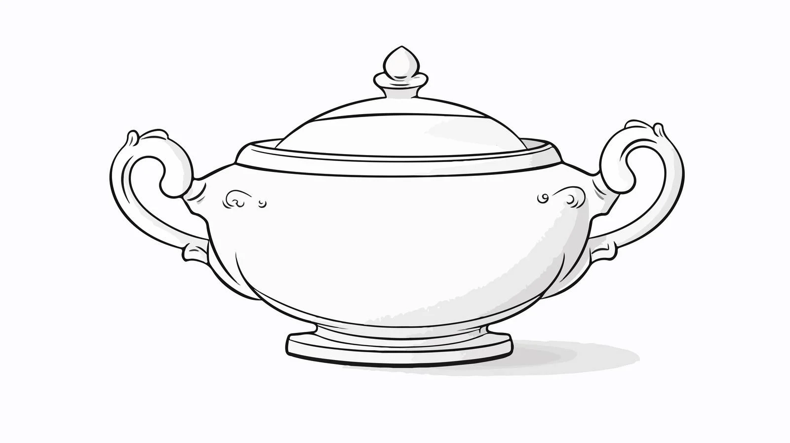 Whimsical Sugar Bowl Illustration — free download from Dotvec