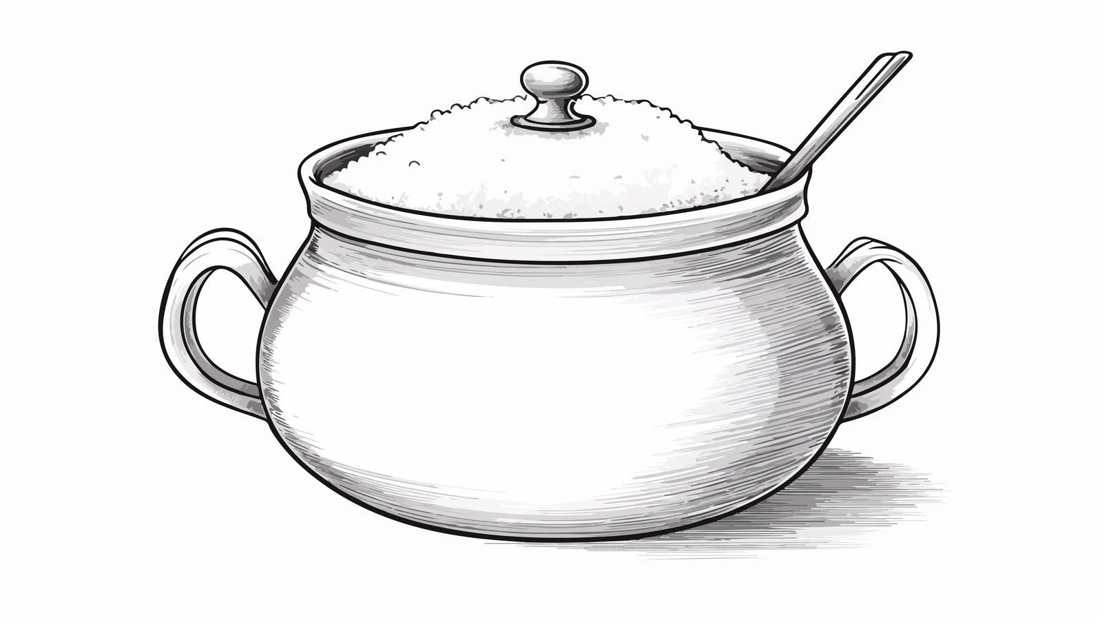 Whimsical Sugar Bowl Illustration — free download from Dotvec