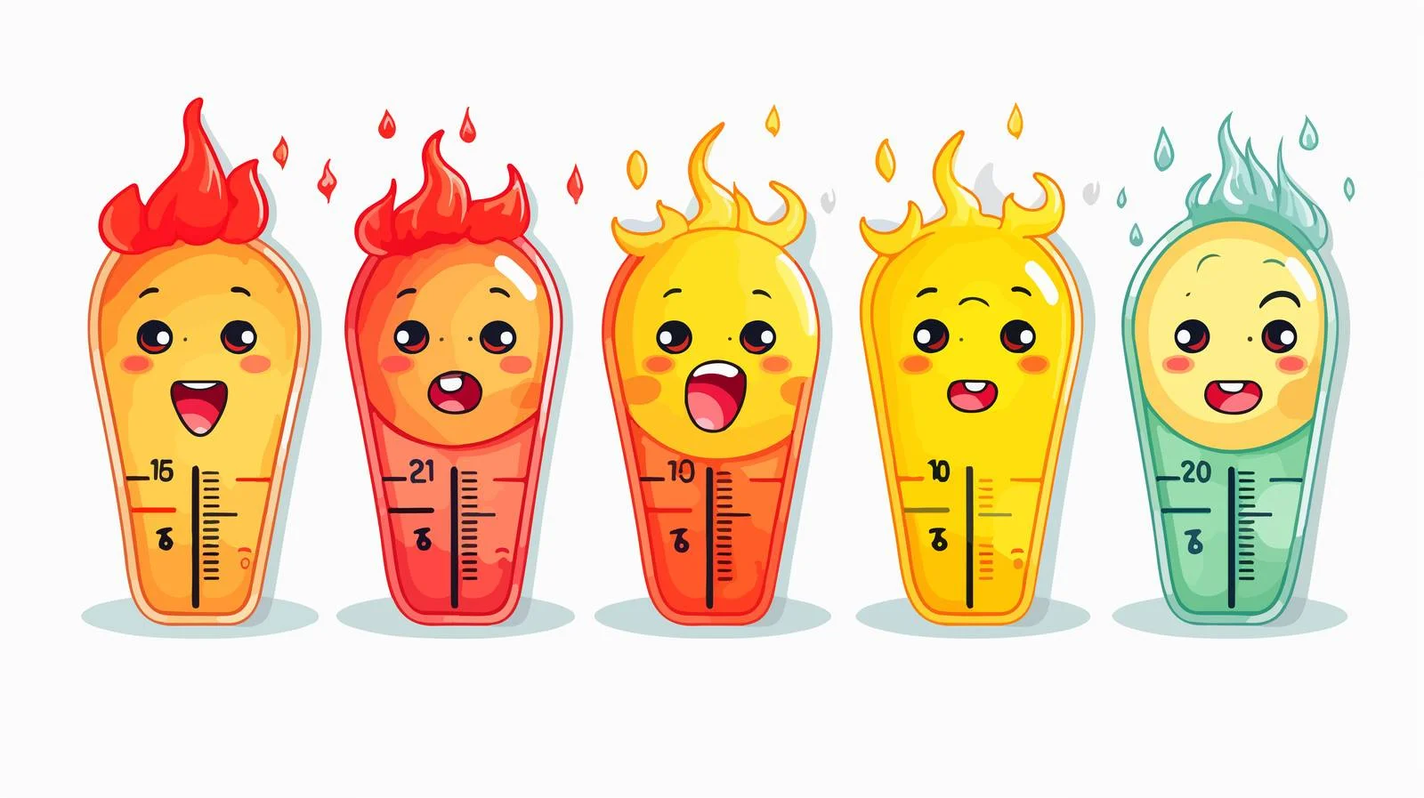 Cartoon Temperature Gauge Warning — free download from Dotvec