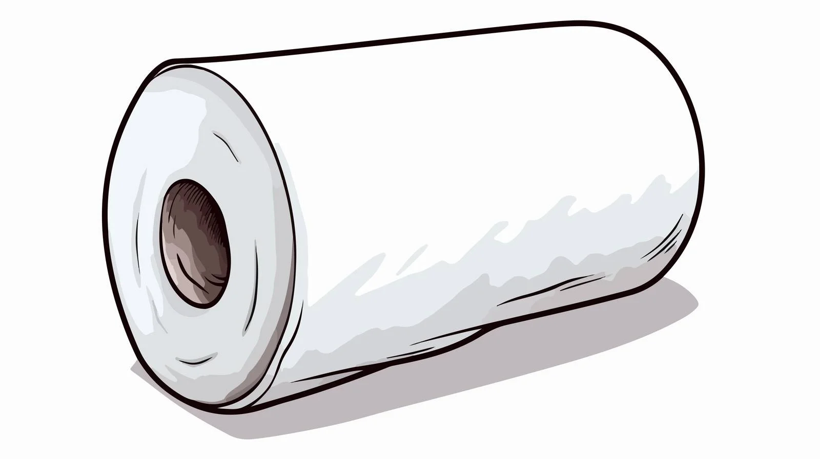 Cartoon Toilet Paper Illustration — free download from Dotvec
