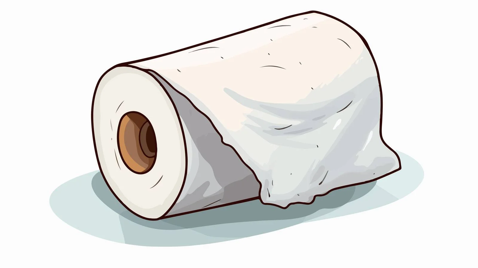 Hand-Drawn Toilet Paper Illustration — free download from Dotvec