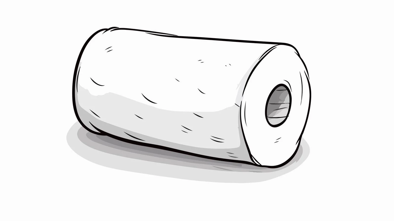 Whimsical Cartoon Toilet Paper Illustration — free download from Dotvec