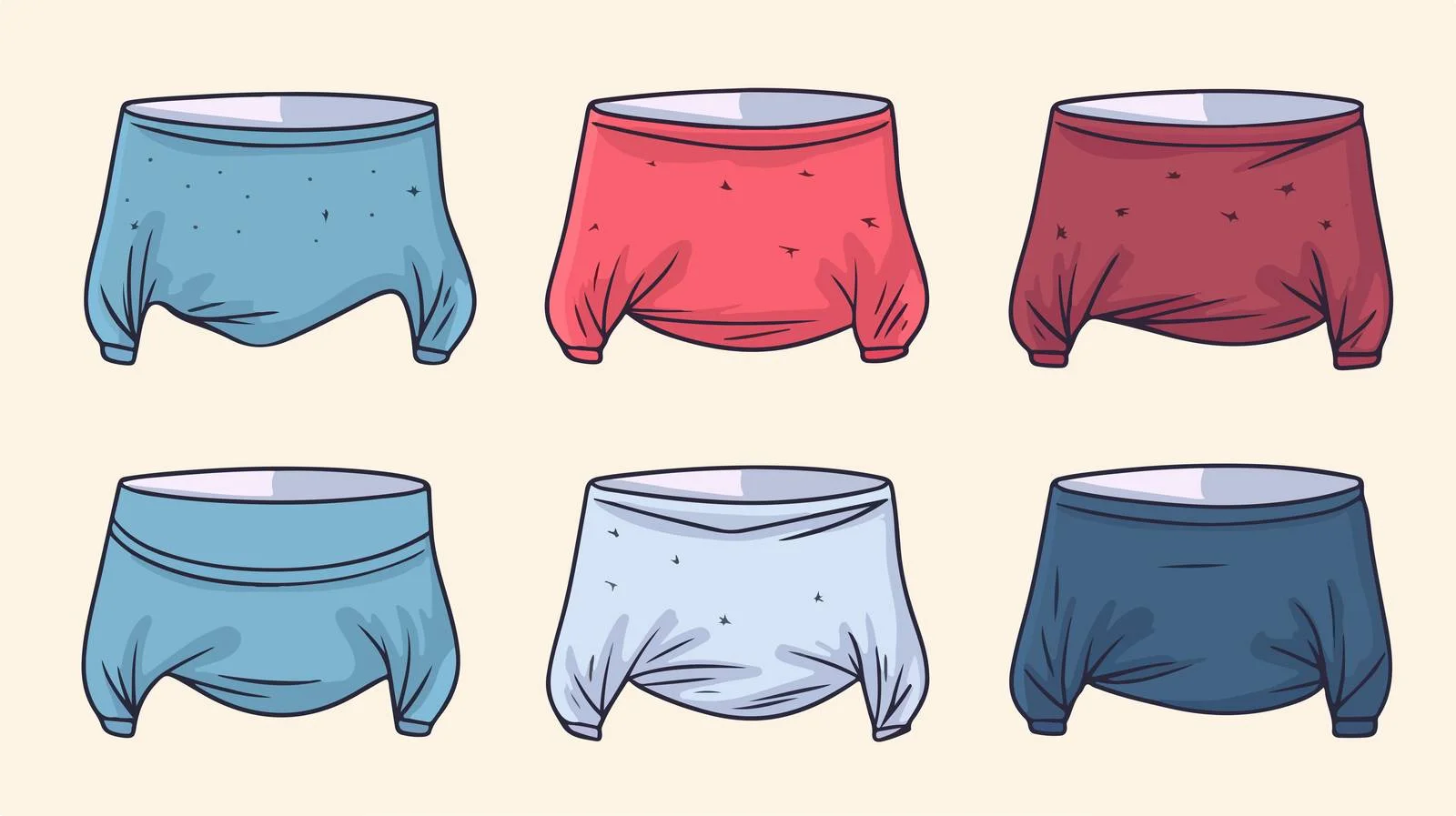 Fun Cartoon Underpants Illustration — free download from Dotvec