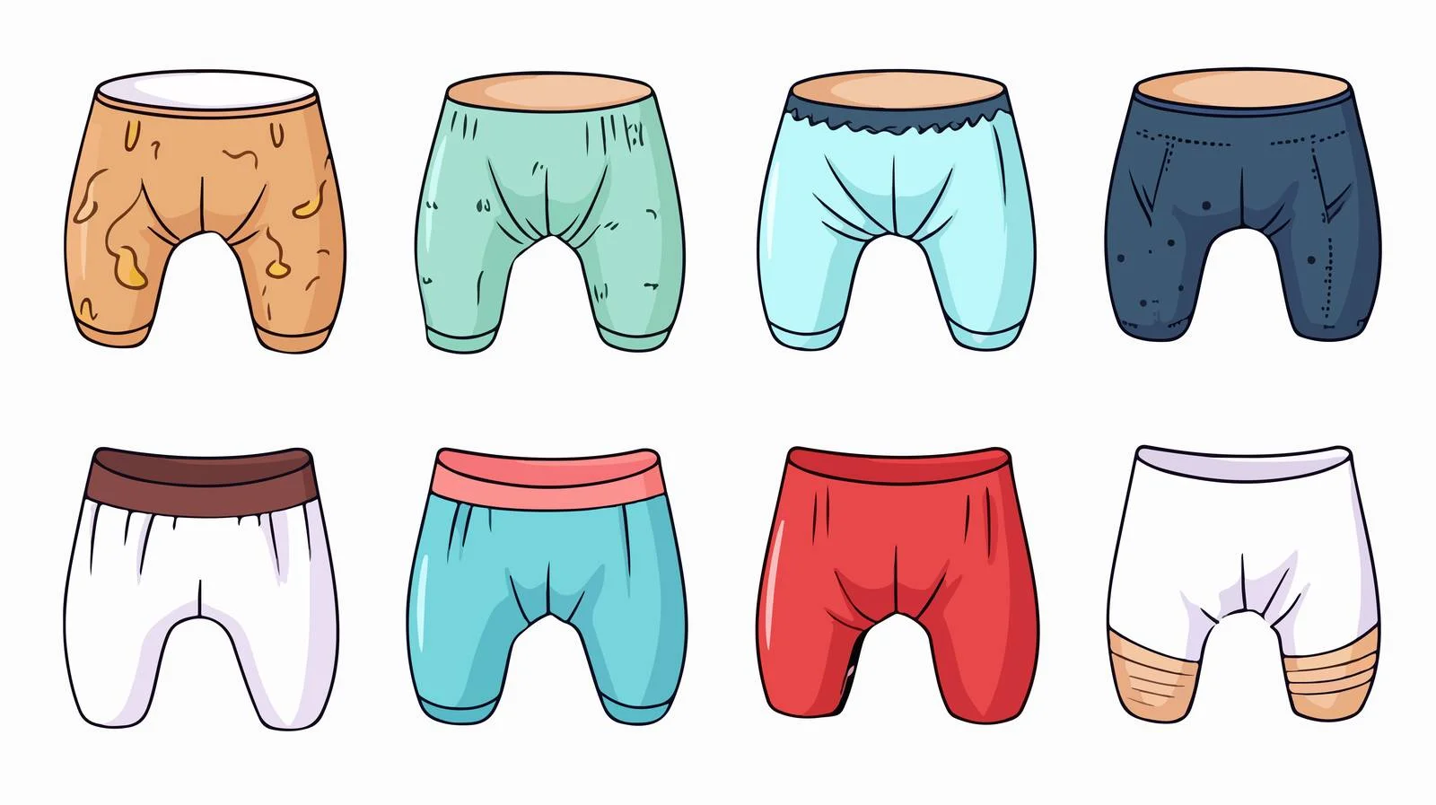 Cartoon Underpants Stock Vector Illustration — free download from Dotvec