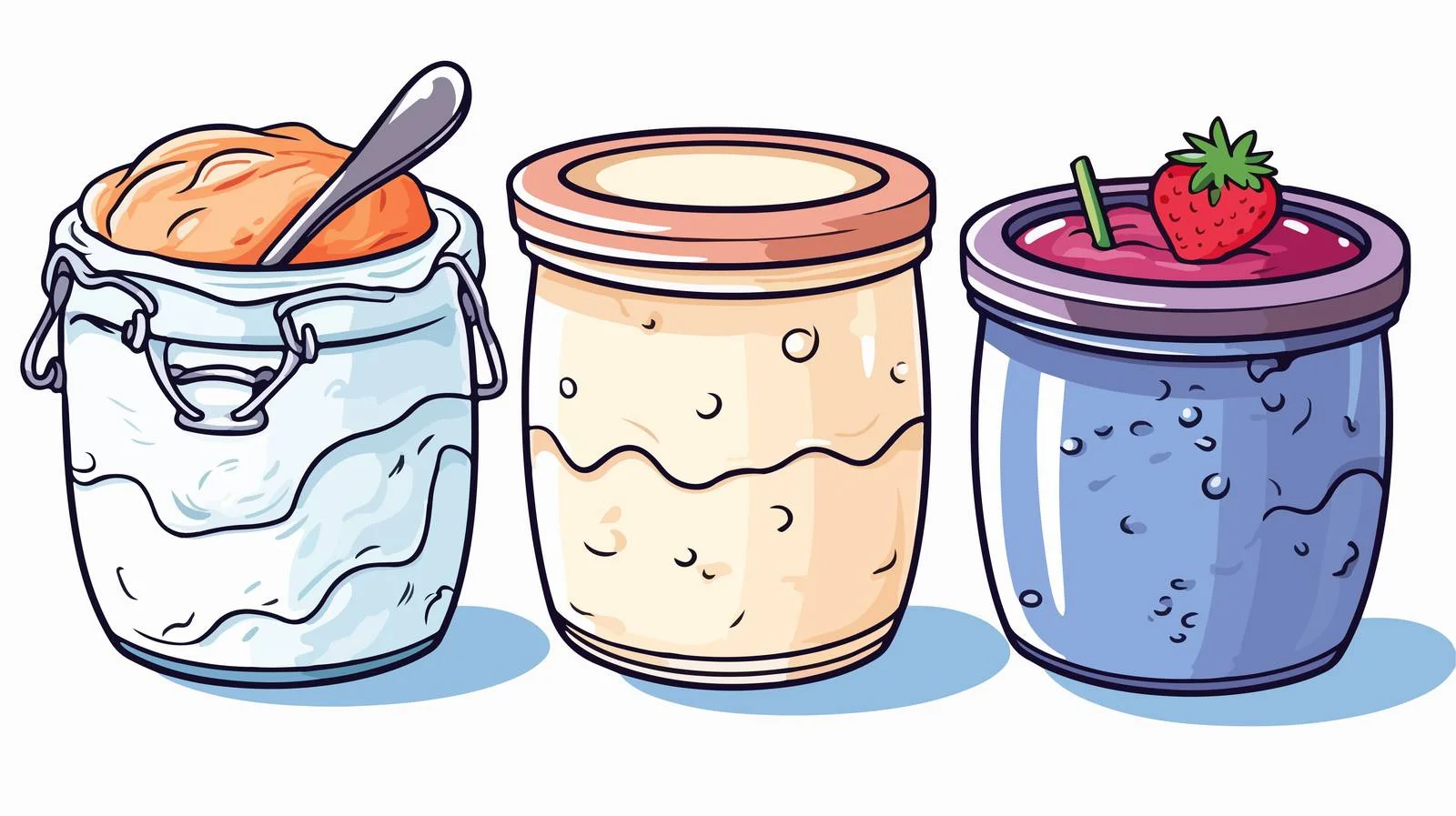 Cartoon Yogurt Car Stock Illustration — free download from Dotvec