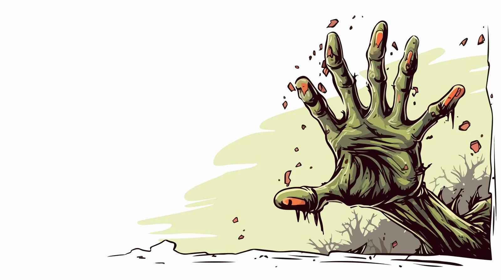 Hand-drawn Zombie Comic Speech Bubble — free download from Dotvec