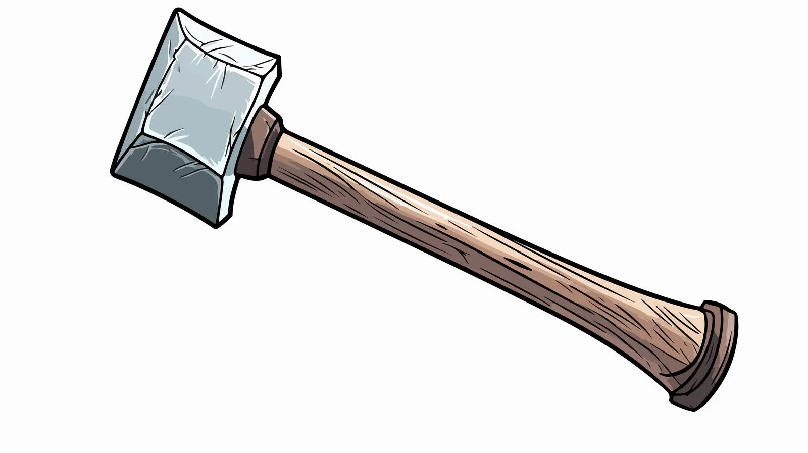 Comic Book Style Cartoon Hammer — free download from Dotvec