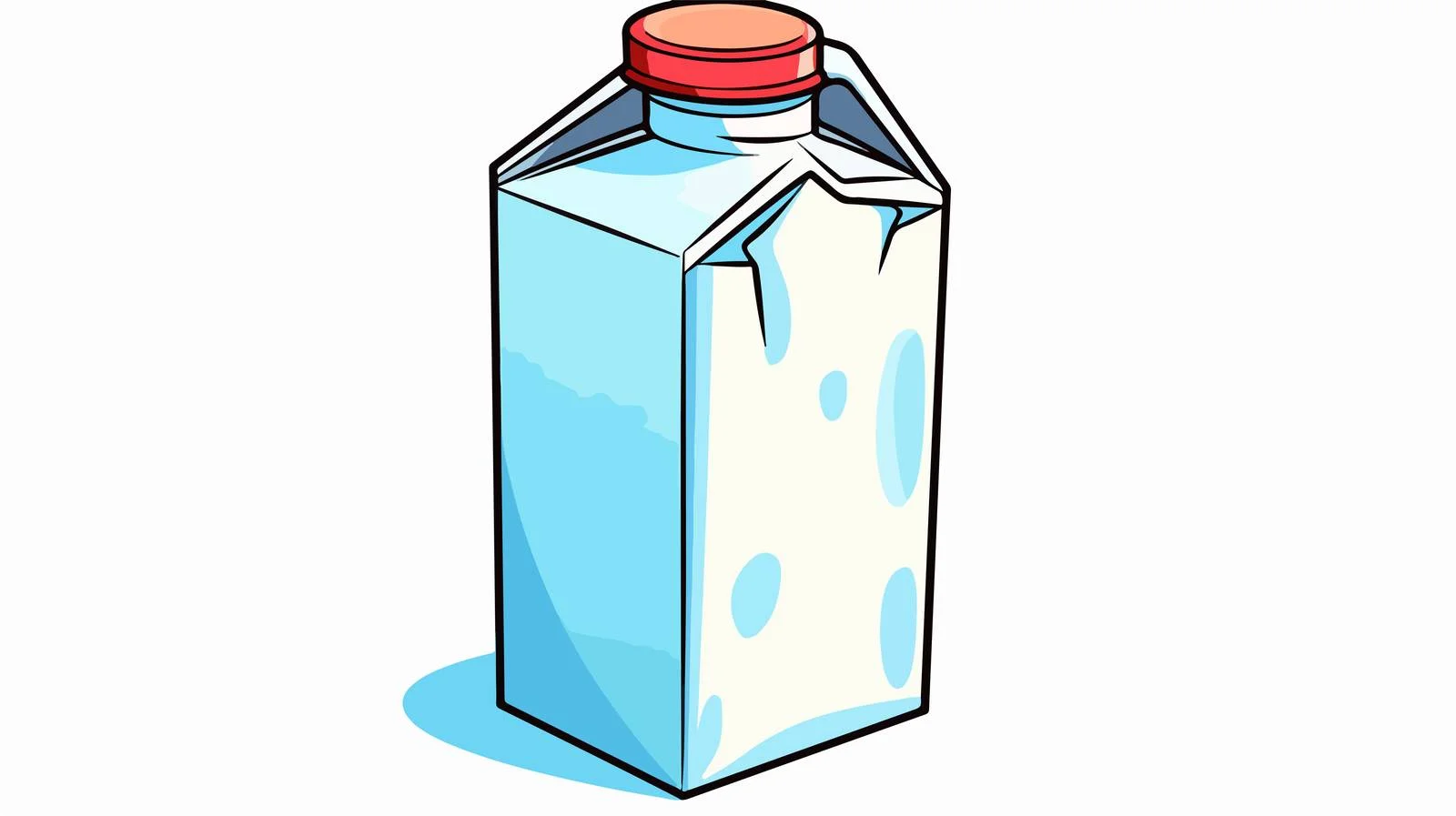 Comic Milk Carton Illustration — free download from Dotvec