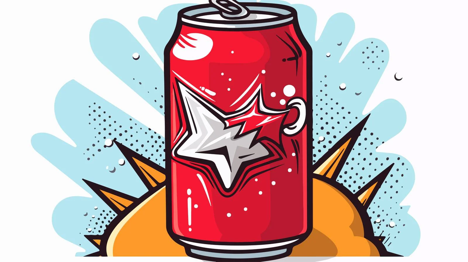 Comic Soda Cartoon Illustration — free download from Dotvec