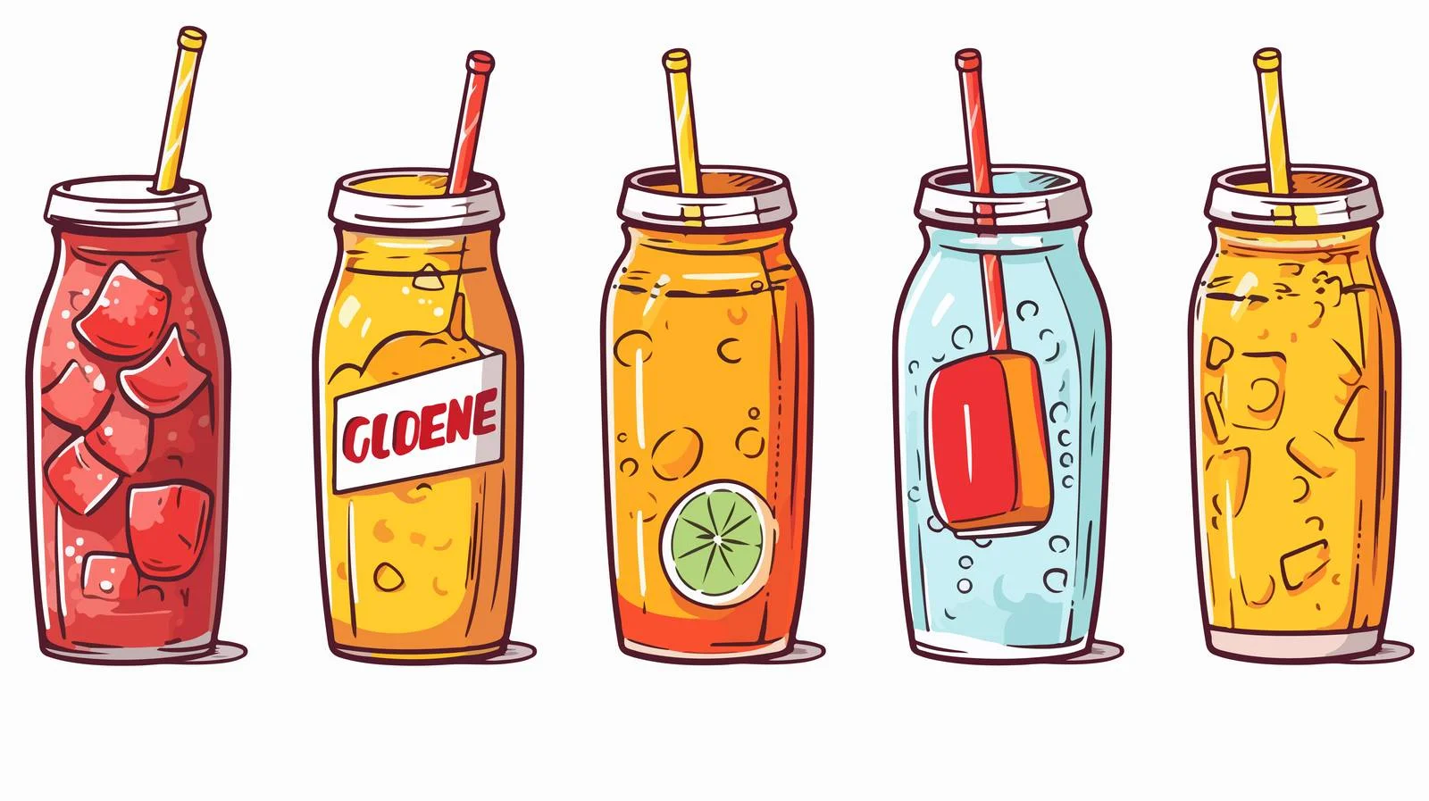 Comic Soda Cartoon Illustration — free download from Dotvec