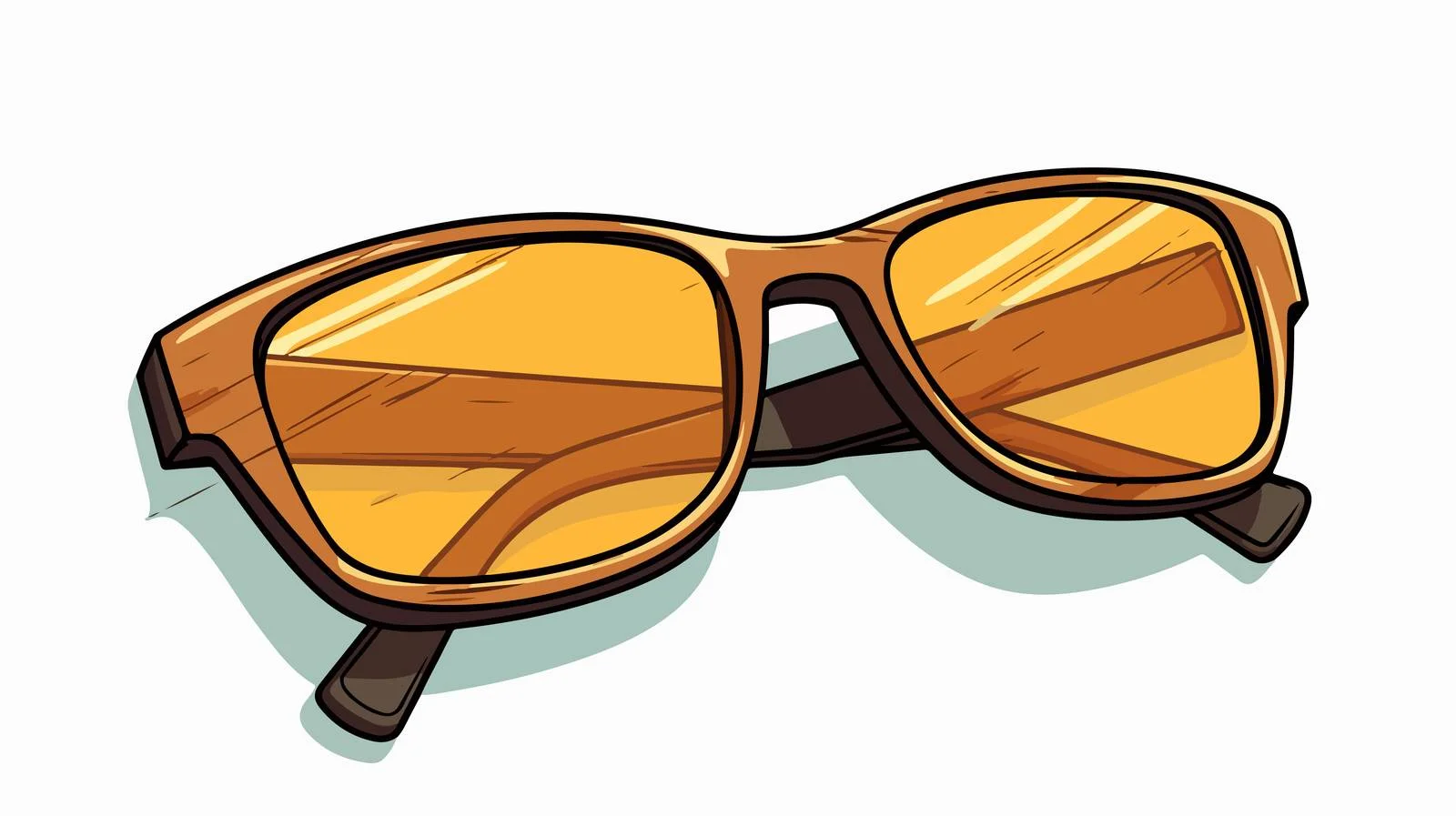 Comic Book Style Sunglasses Illustration — free download from Dotvec