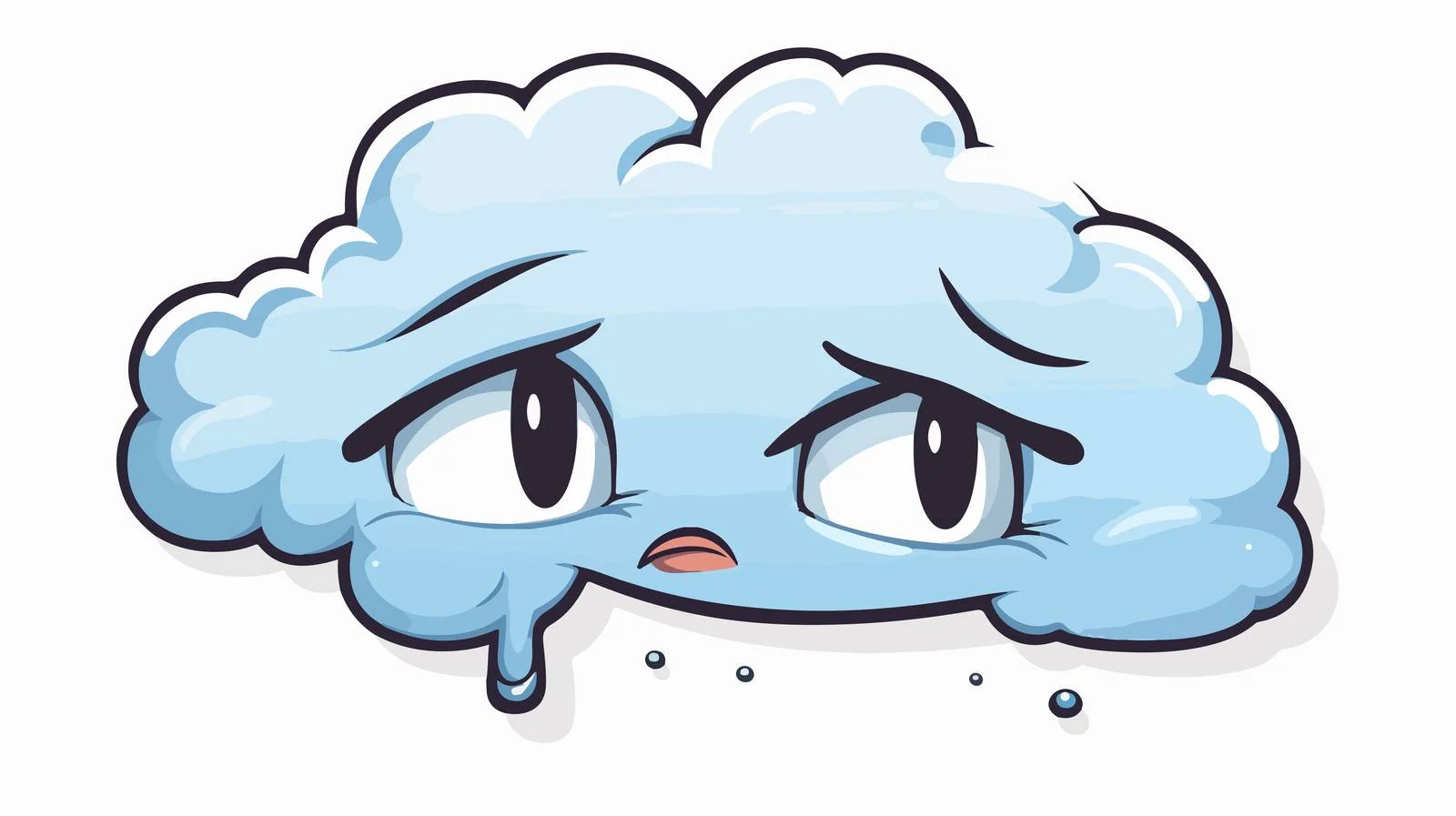 Cute Cartoon Distressed Sticker — free download from Dotvec