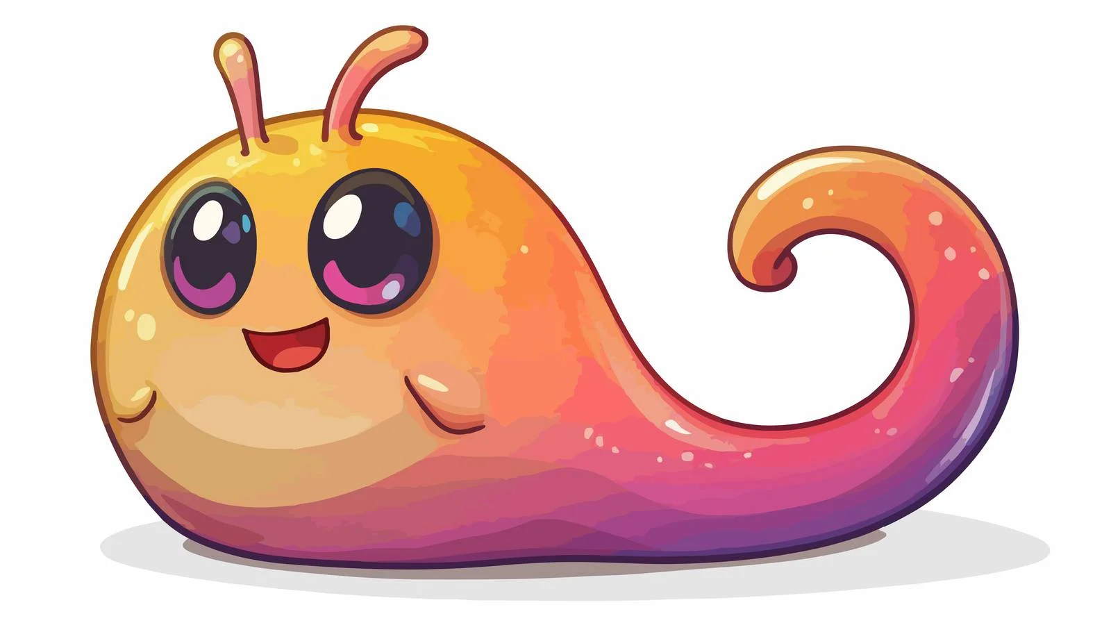 Happy Kawaii Seal Cartoon Drawing — free download from Dotvec