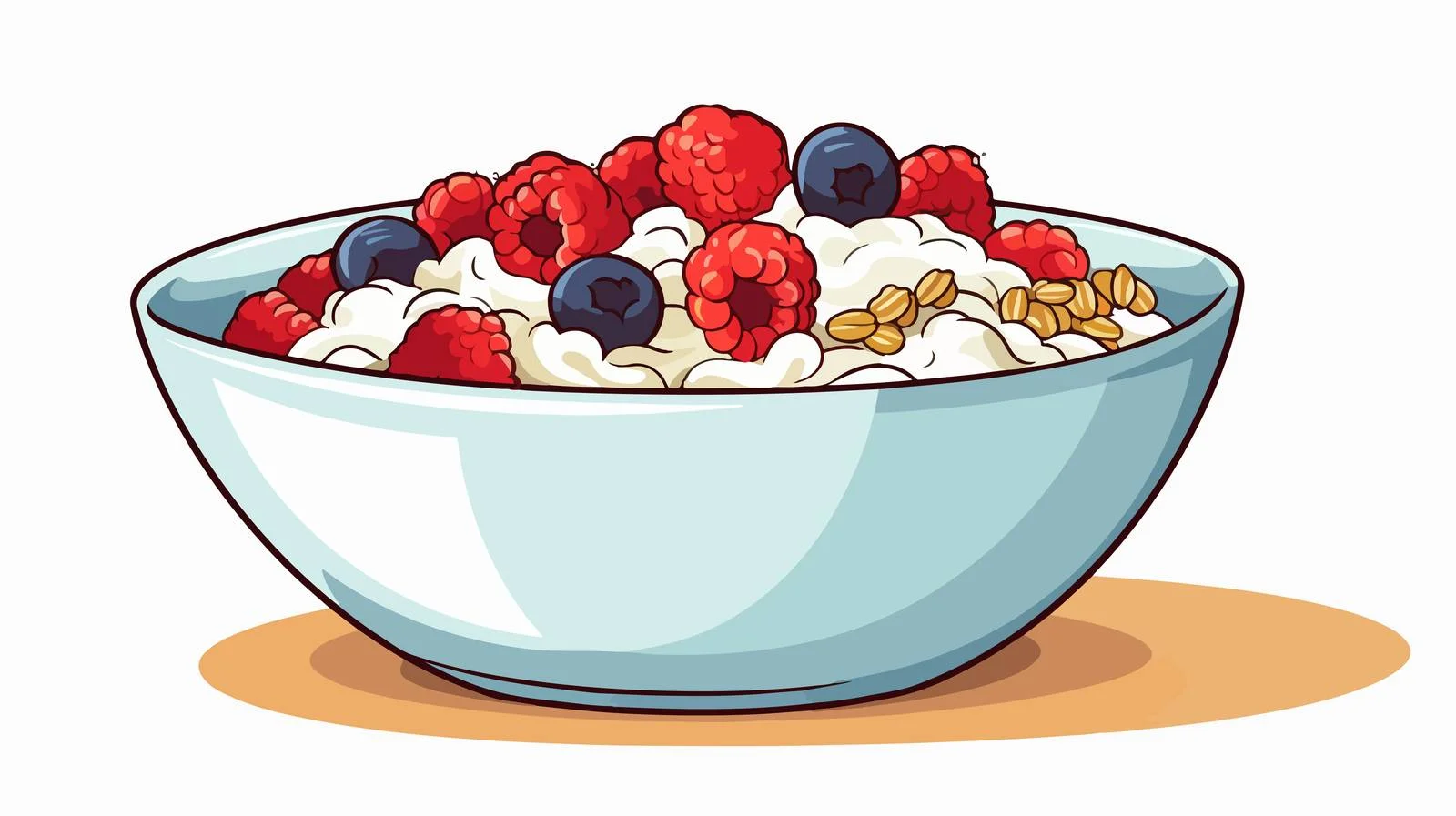 Vintage Cereal Bowl Illustration — free download from Dotvec
