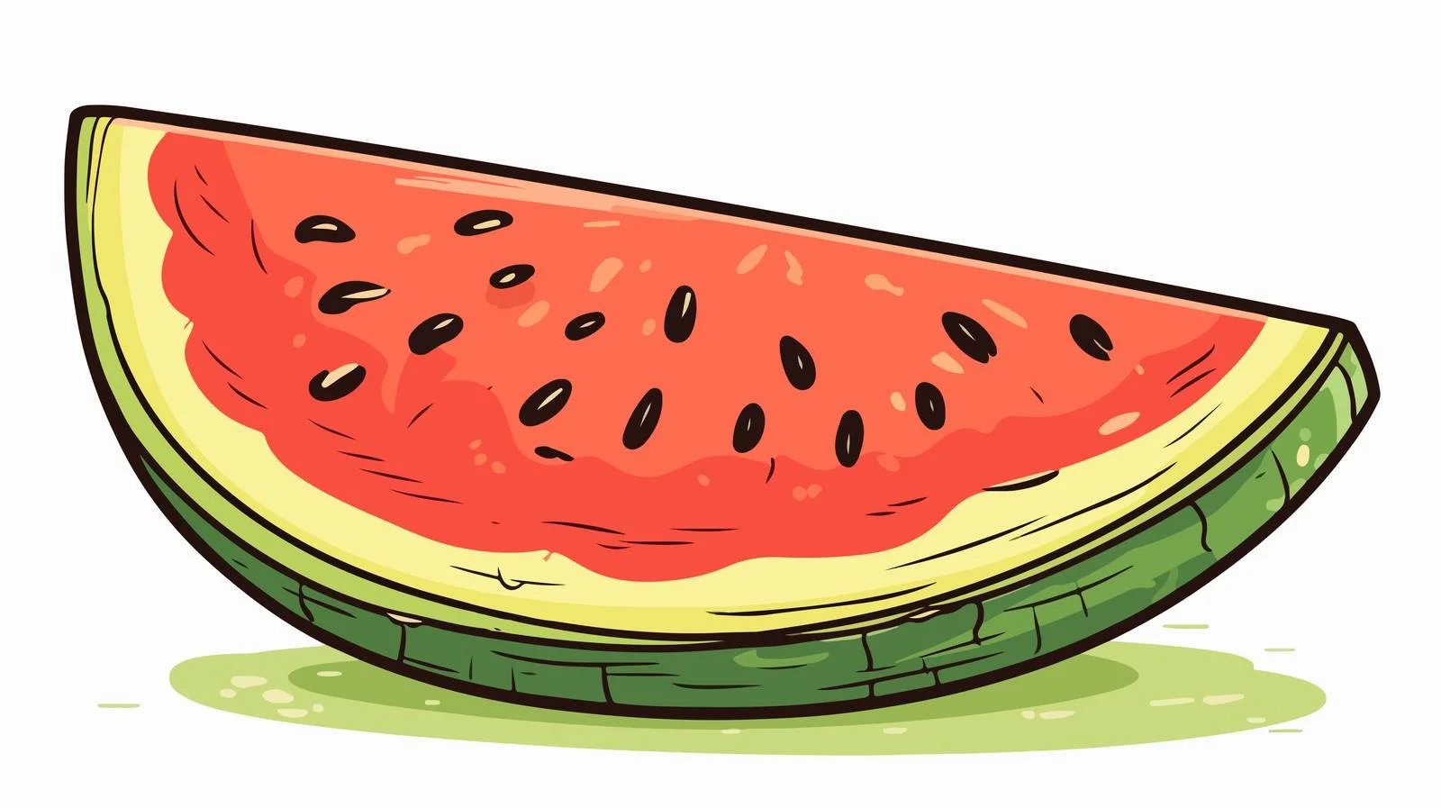 Vintage Melon Slice Illustration — free download from Dotvec