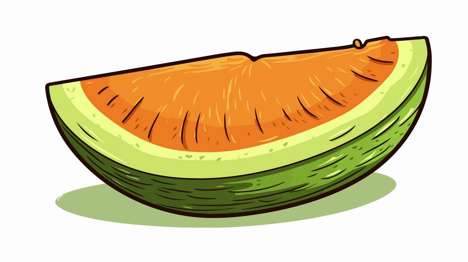 Vintage Melon Slice Illustration — free download from Dotvec