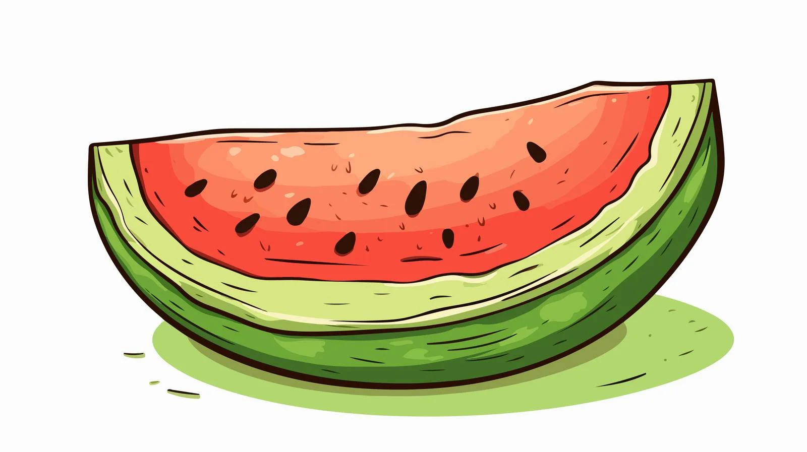 Vintage Melon Slice Illustration — free download from Dotvec