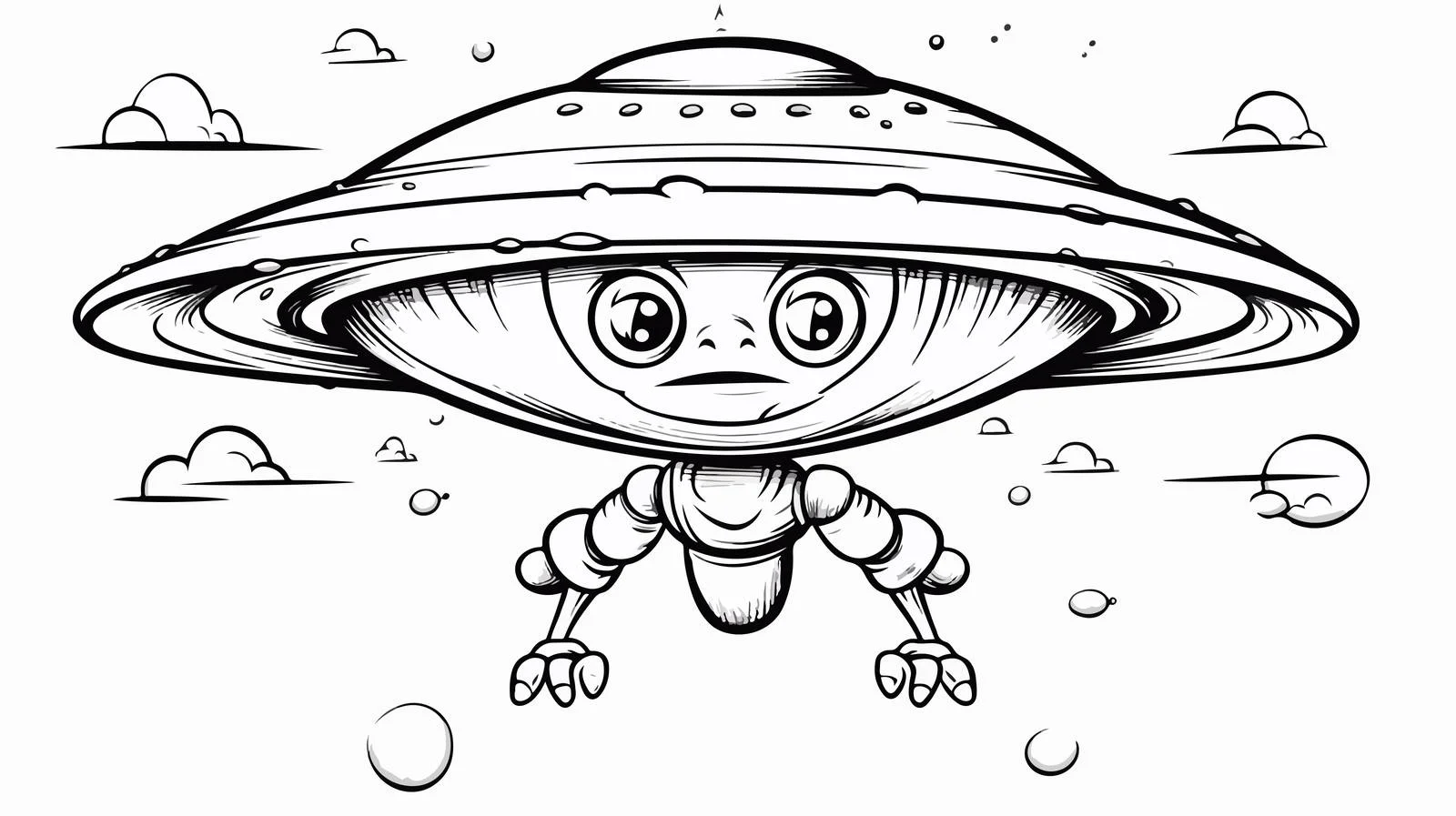 Friendly Alien with Speech Bubble — free download from Dotvec