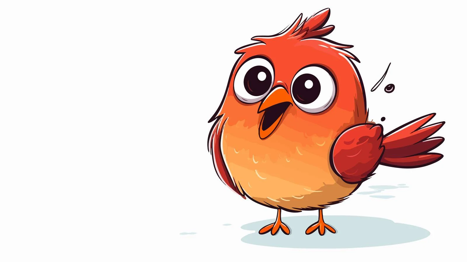 Cartoon Bird Speech Bubble Illustration — free download from Dotvec