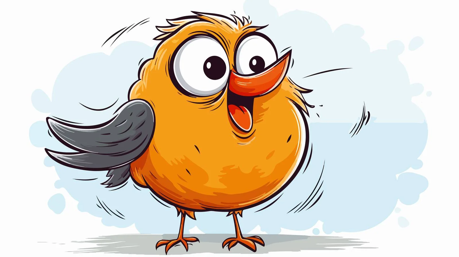 Hand-drawn Bird Speech Bubble Illustration — free download from Dotvec