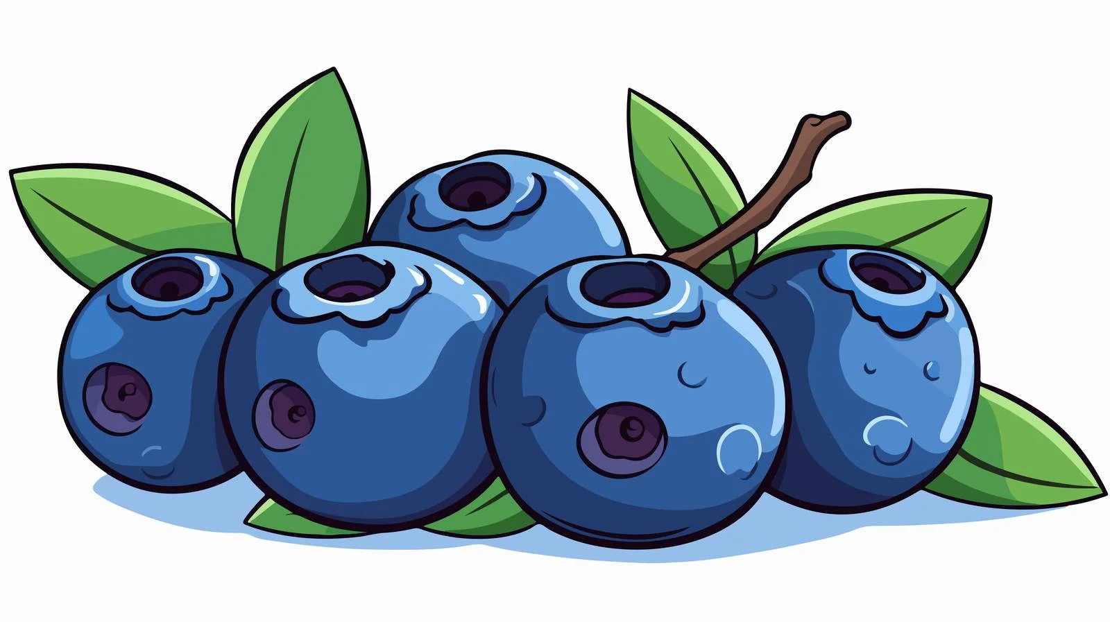 Cartoon Blueberry Speech Bubble Illustration — free download from Dotvec