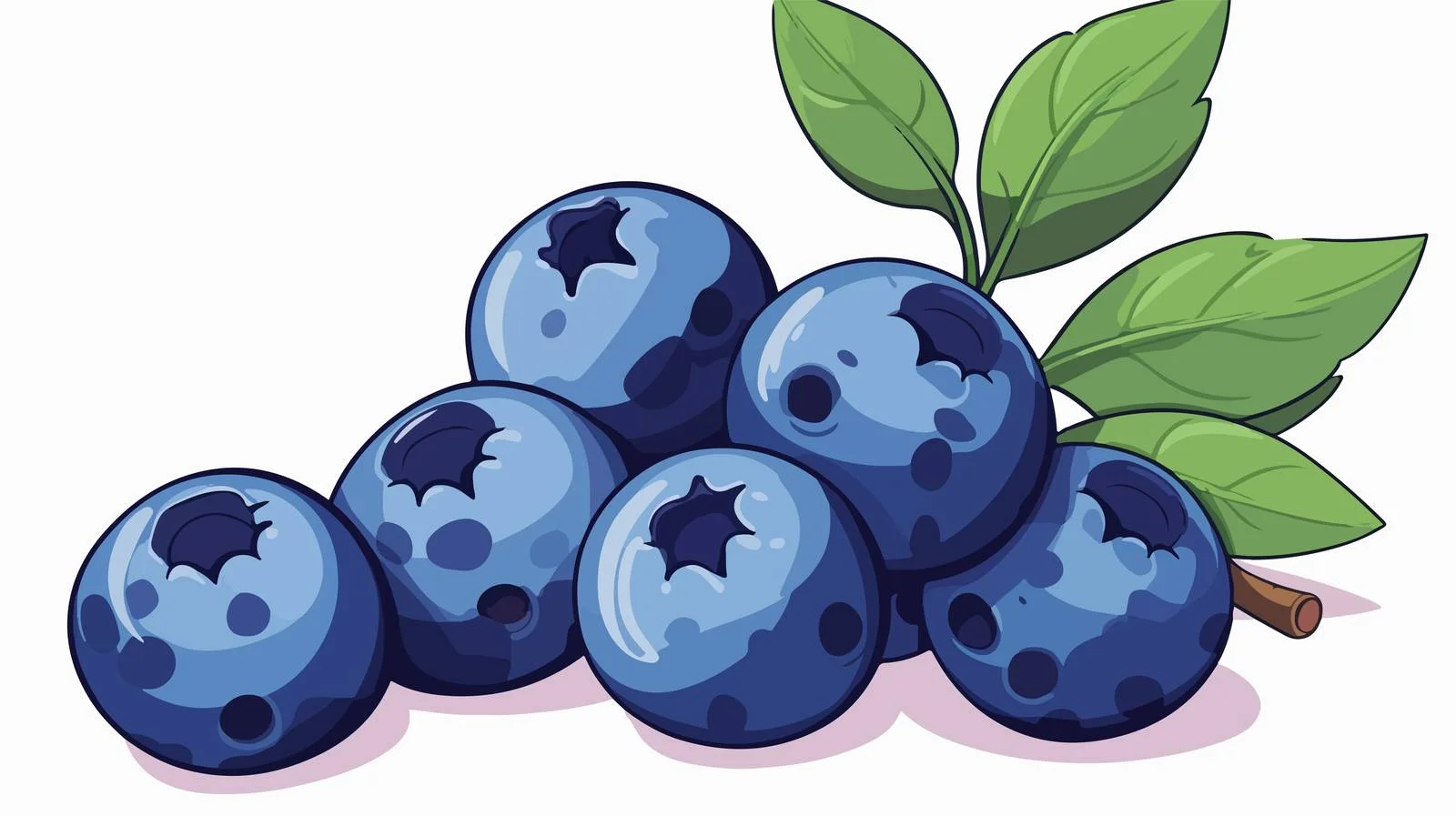 Blueberry Cartoon Speech Bubble Illustration — free download from Dotvec