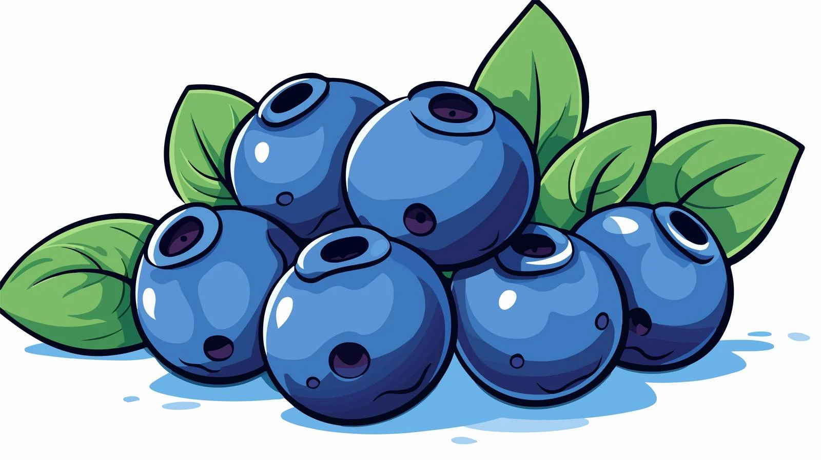 Blueberry Speech Bubble Cartoon Drawing — free download from Dotvec