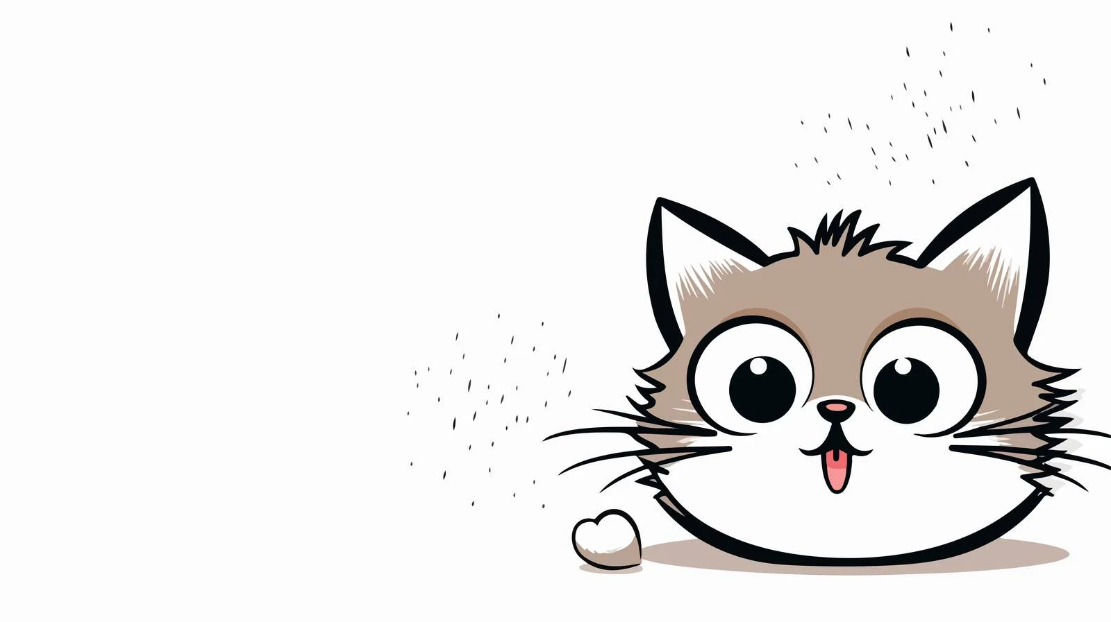 Cartoon Cat Speech Bubble Illustration — free download from Dotvec