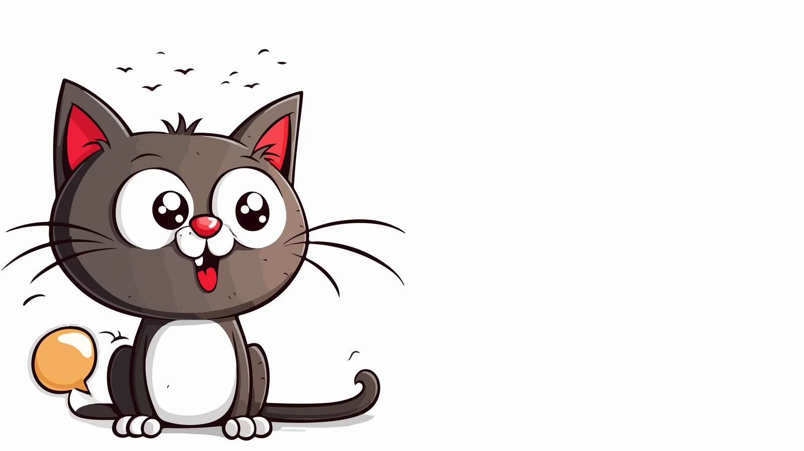 Cartoon Cat Speech Bubble Illustration — free download from Dotvec