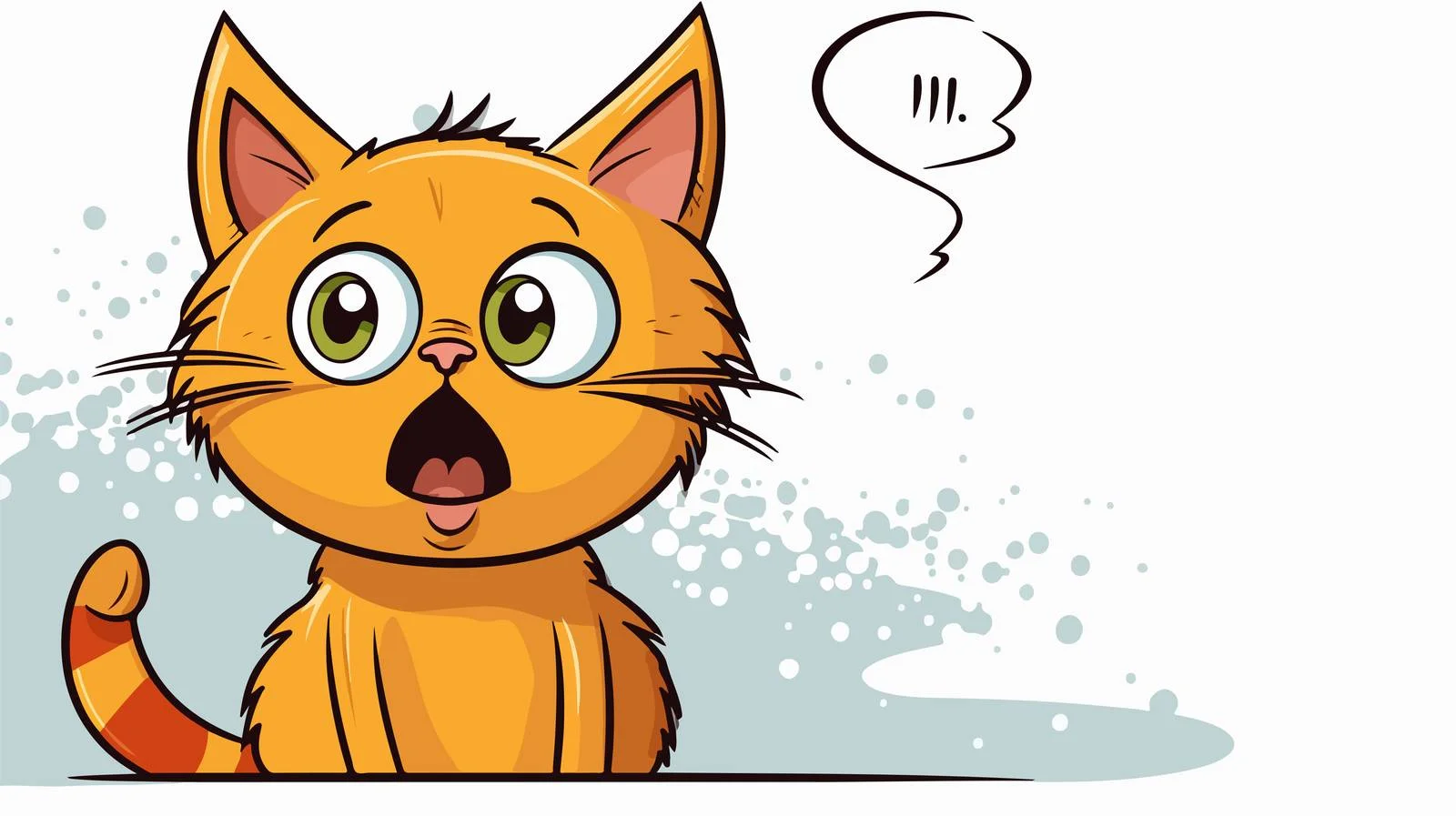 Cartoon Cat Speech Bubble Illustration — free download from Dotvec