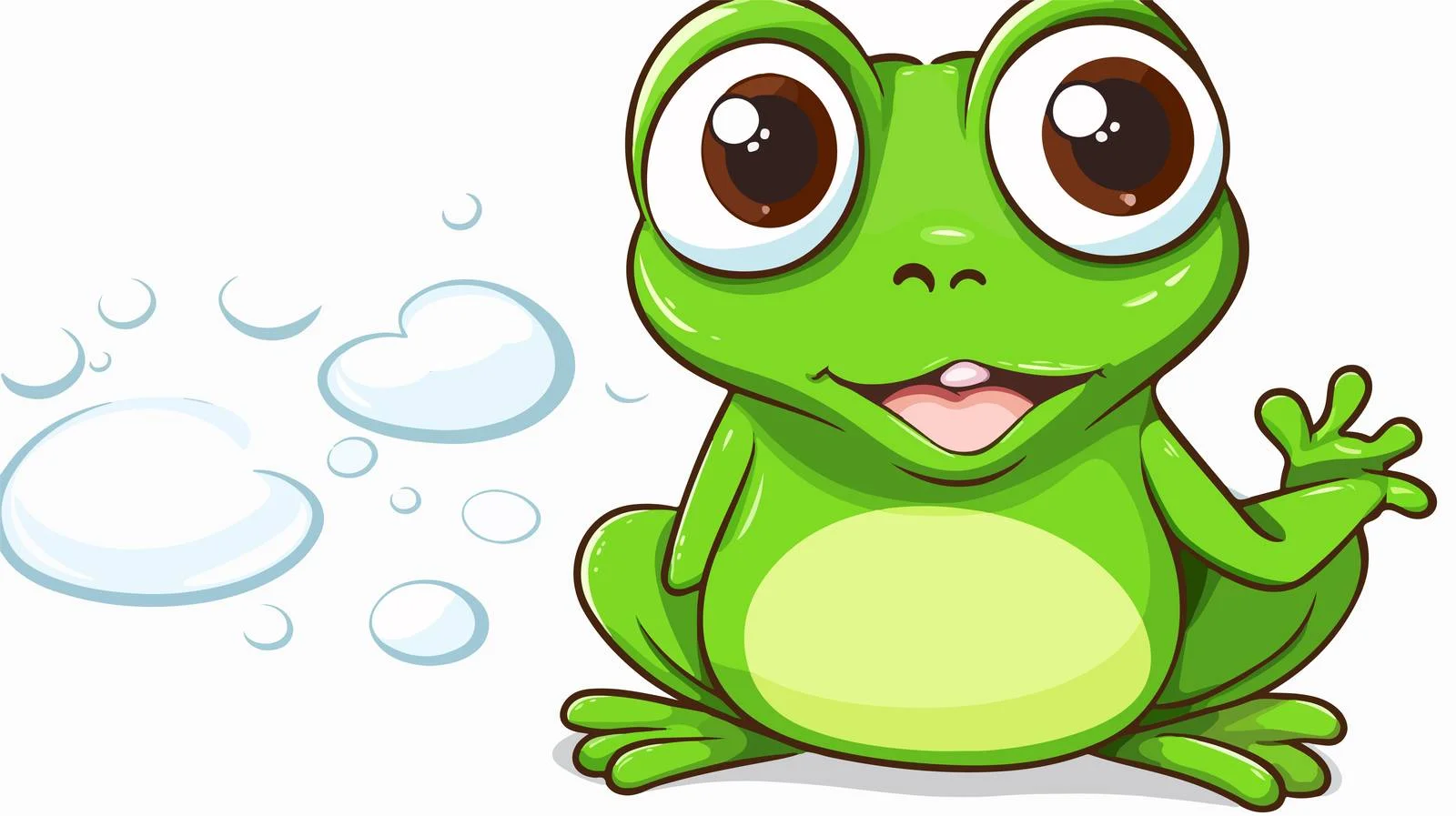 Cartoon Frog Speech Bubble Illustration — free download from Dotvec