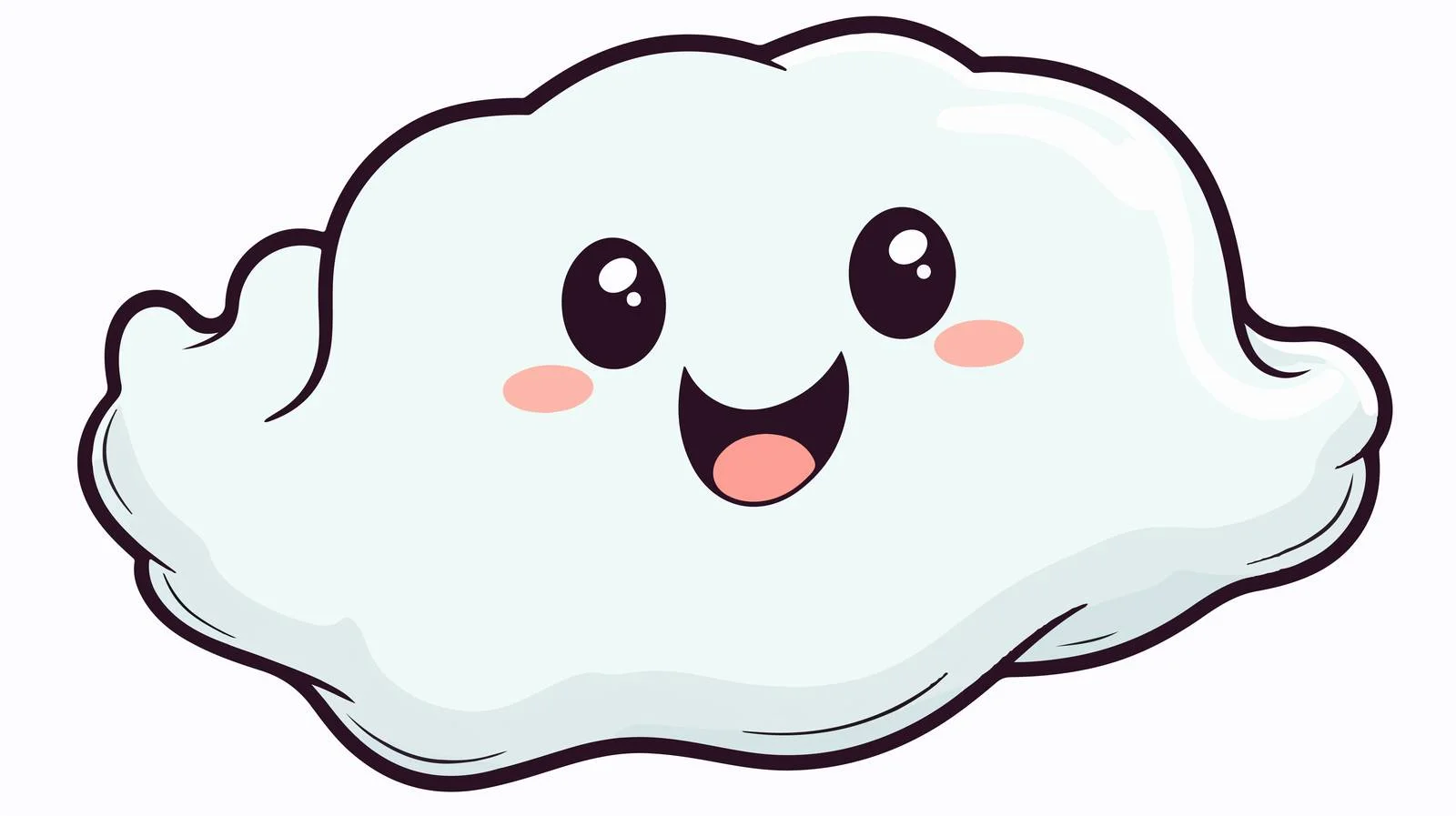 Cartoon Ghost Speech Bubble Illustration — free download from Dotvec