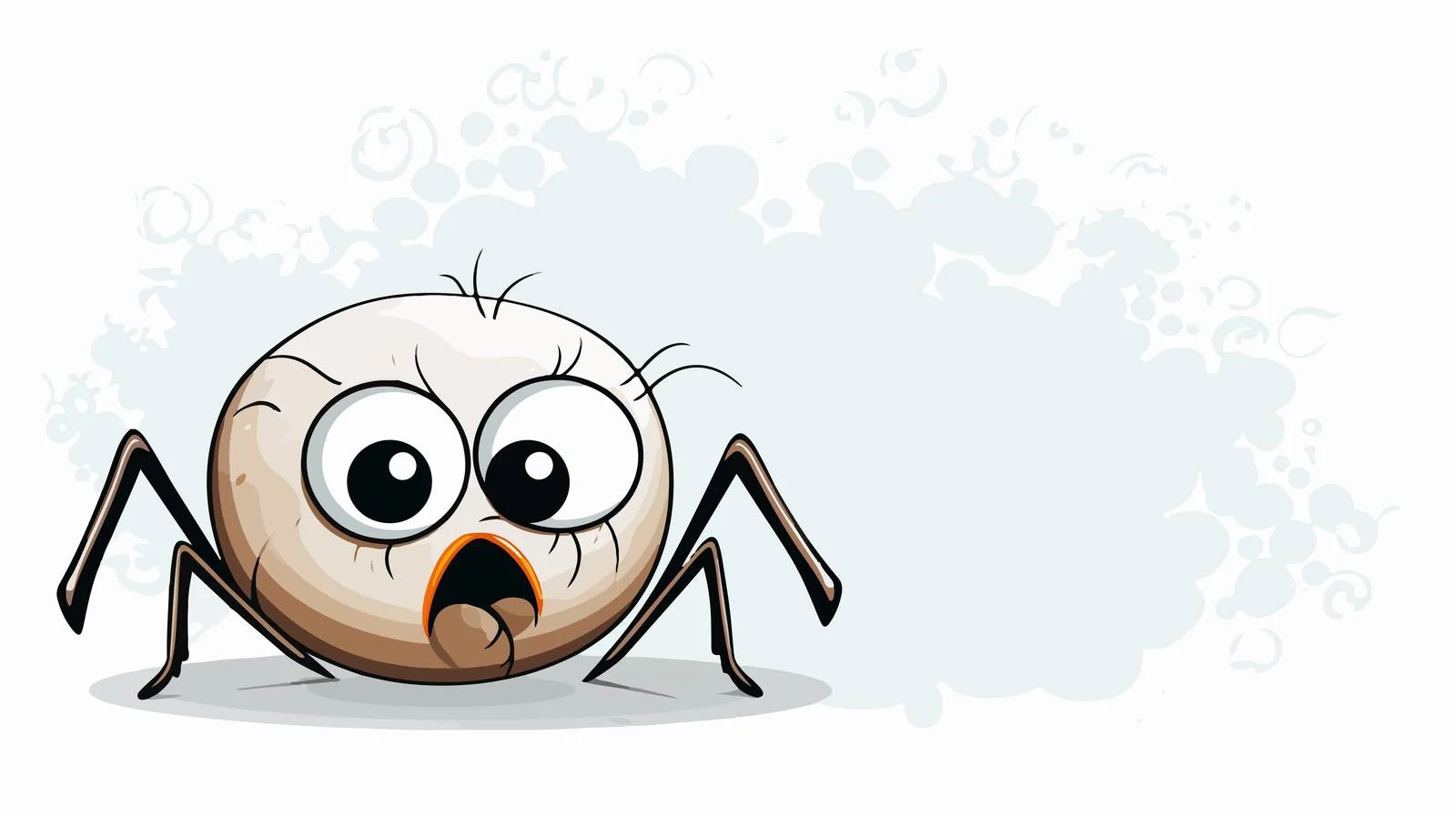 Halloween Spider Speech Bubble Cartoon — free download from Dotvec