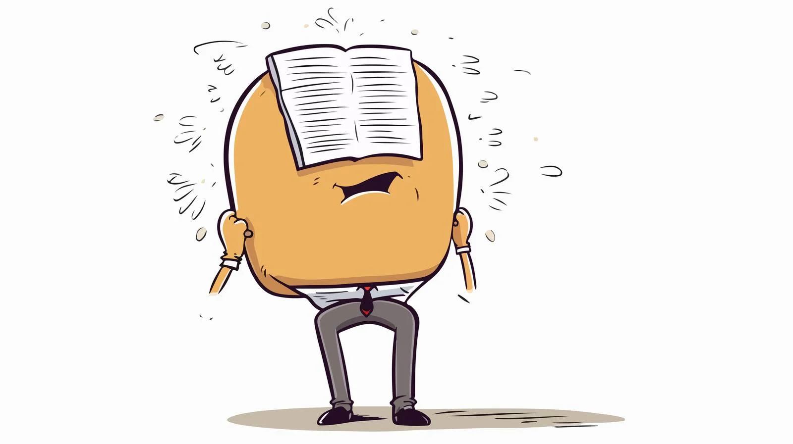 Hand-drawn Cartoon Speech Bubble with Headless Body — free download from Dotvec