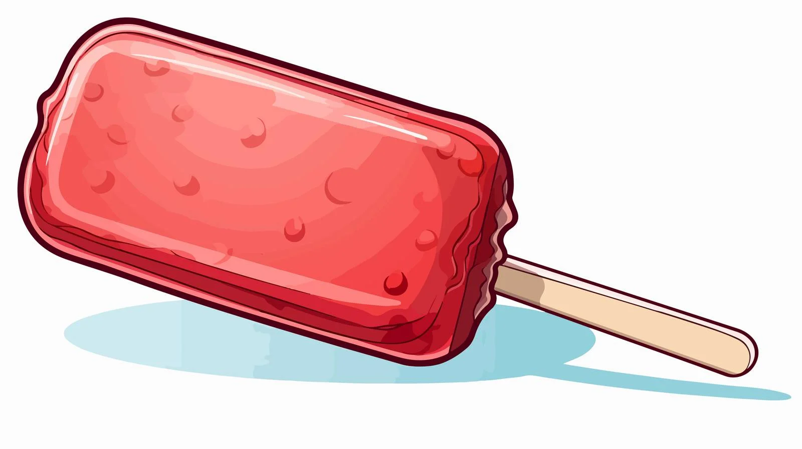 Cartoon Ice Lolly Speech Bubble Illustration — free download from Dotvec
