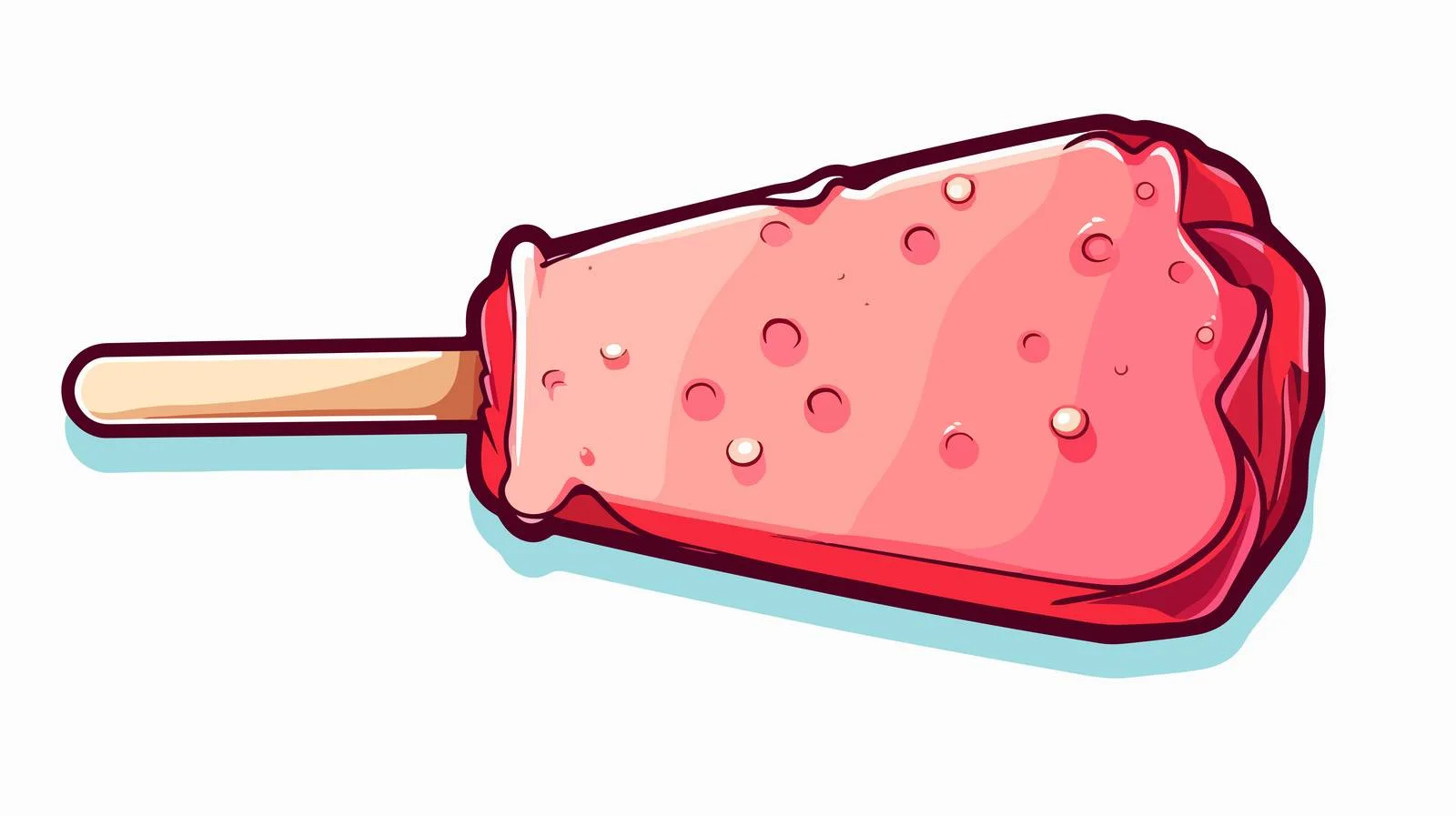 Cartoon Ice Lolly Speech Bubble — free download from Dotvec