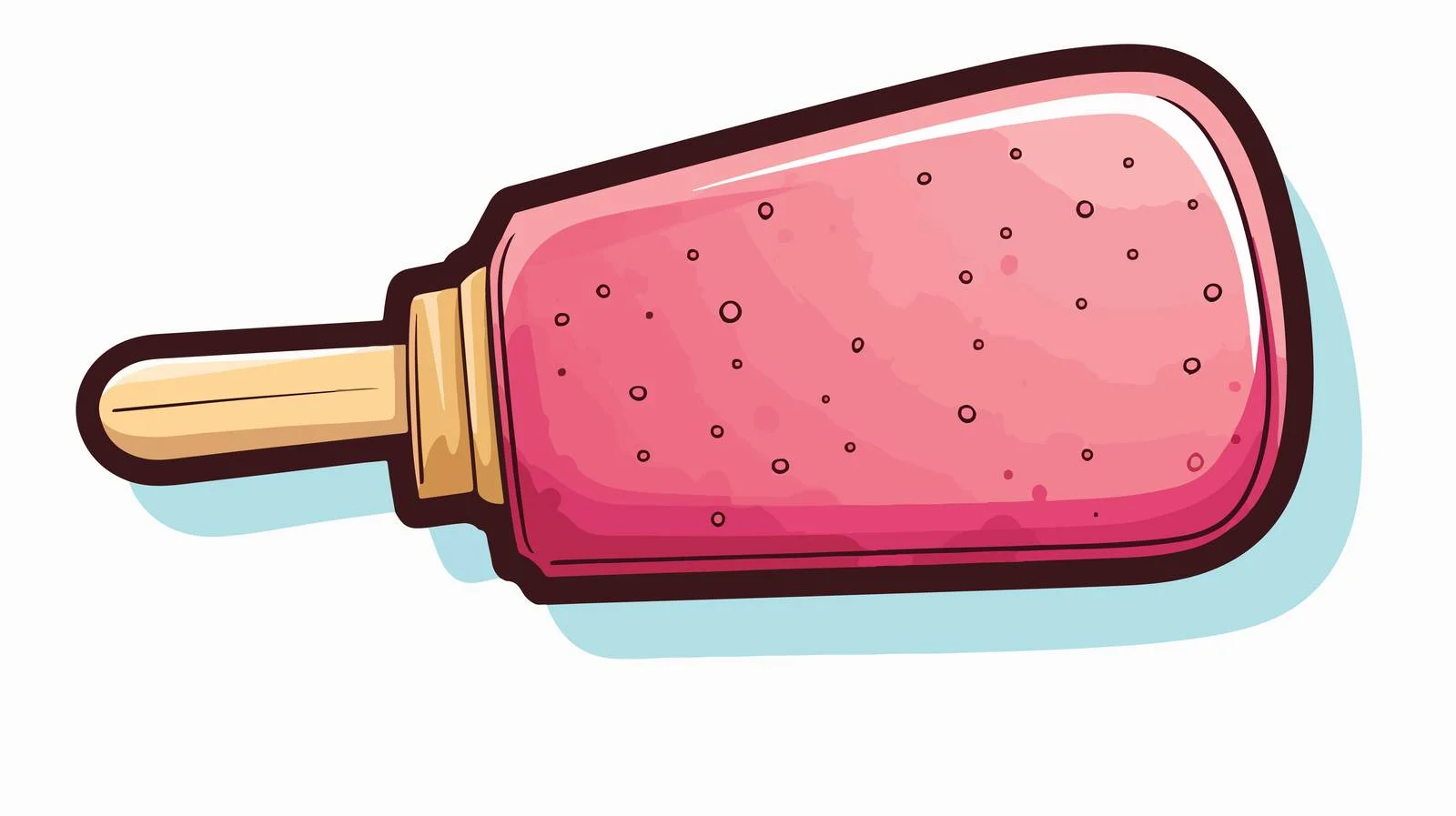 Cartoon Ice Lolly Speech Bubble Art — free download from Dotvec