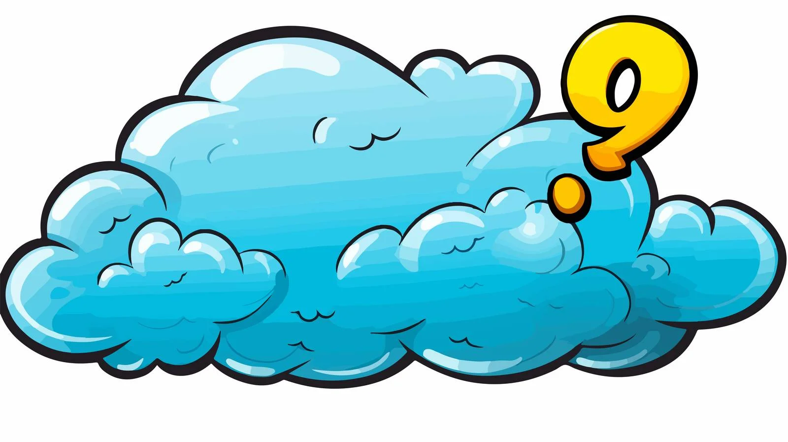 Whimsical Cartoon Question Mark Speech Bubble – free enquiry image from Dotvec