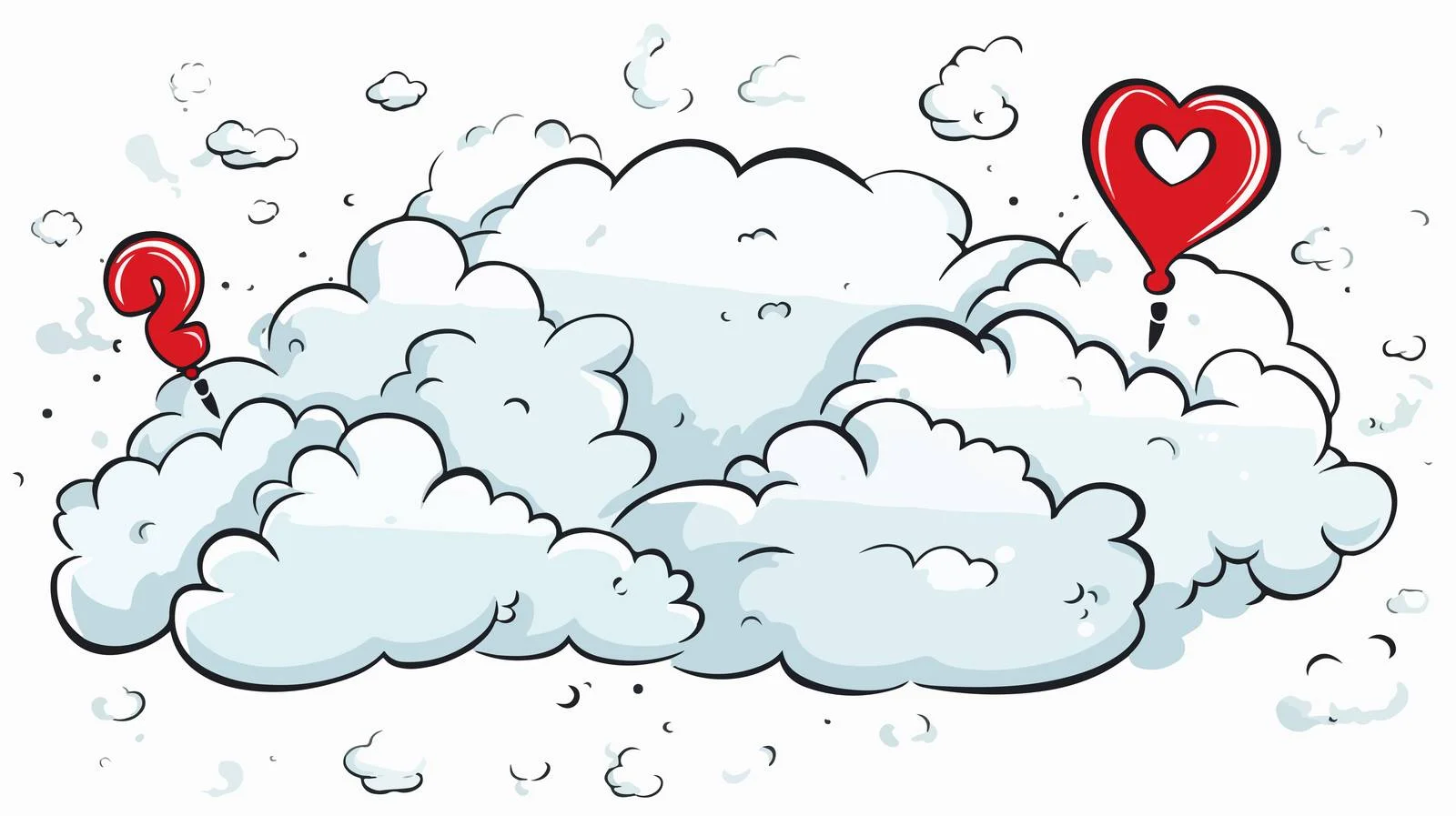 Hand-drawn Cartoon Question Speech Bubble — free download from Dotvec