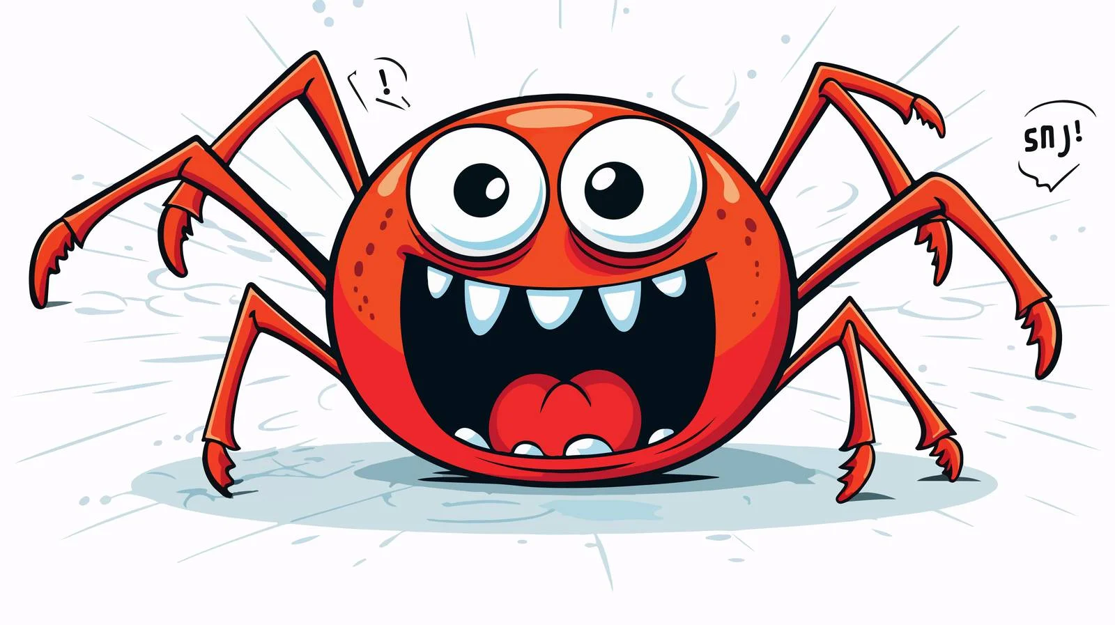 Cartoon Spider Speech Bubble Illustration — free download from Dotvec