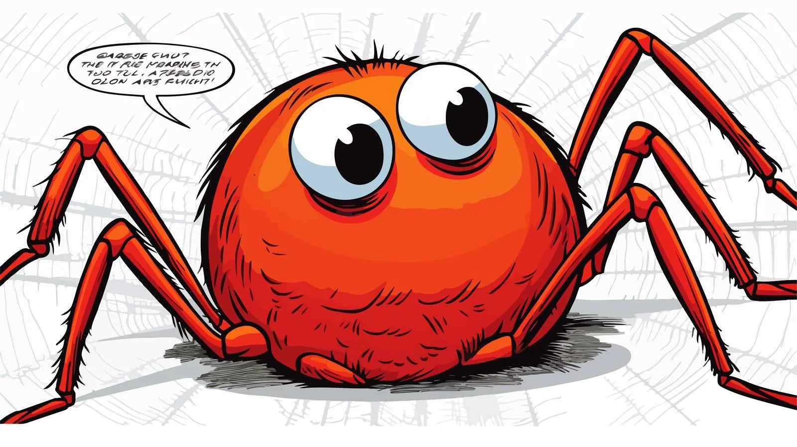 Cartoon Spider Speech Bubble Illustration — free download from Dotvec